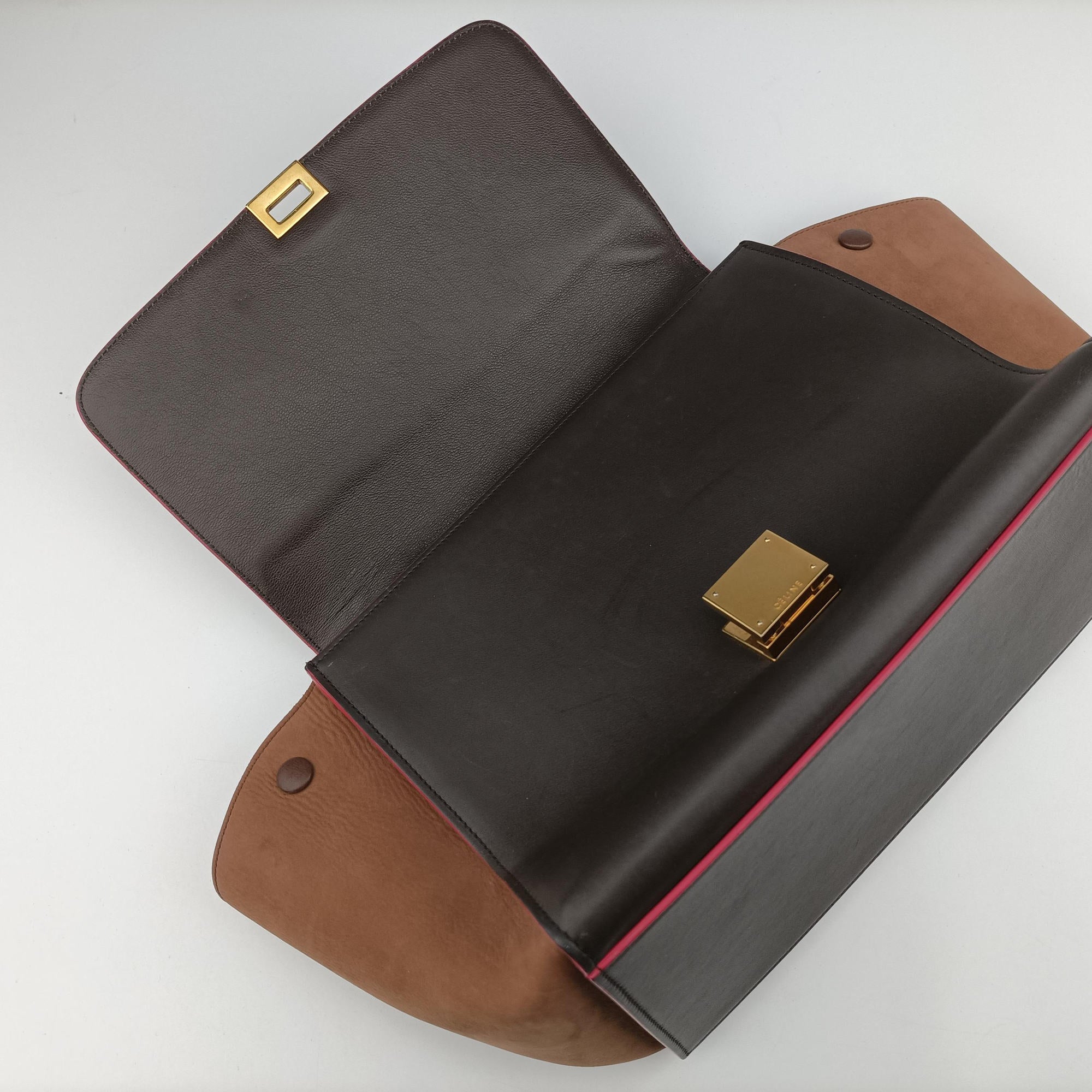 Secondhand Celine Trapeze Black Leather  handbag | stylenewstar