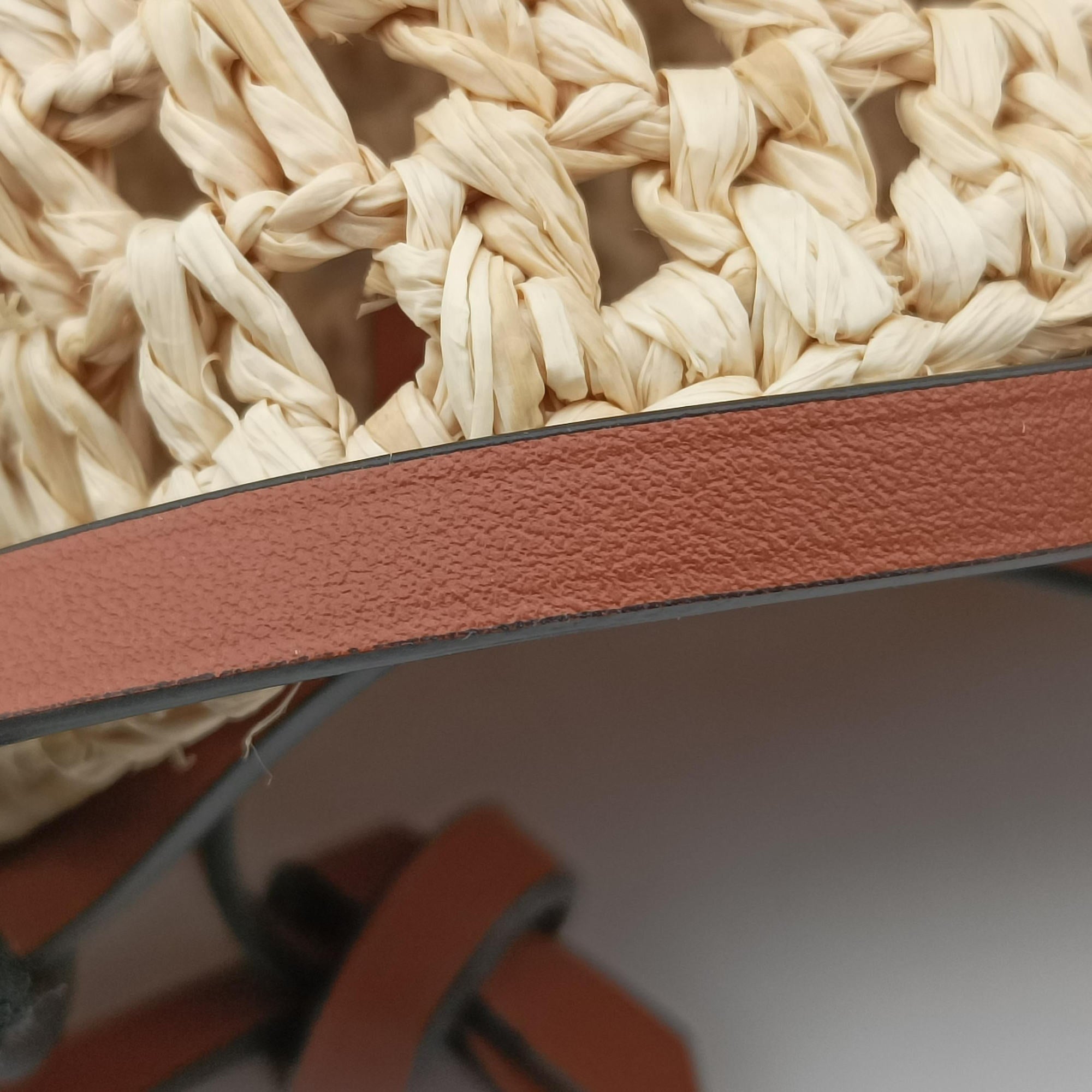 Pre-owned Louis Vuitton Noé Purse Beige x Brown natural raffia M83521 shoulderbag | stylenewstar