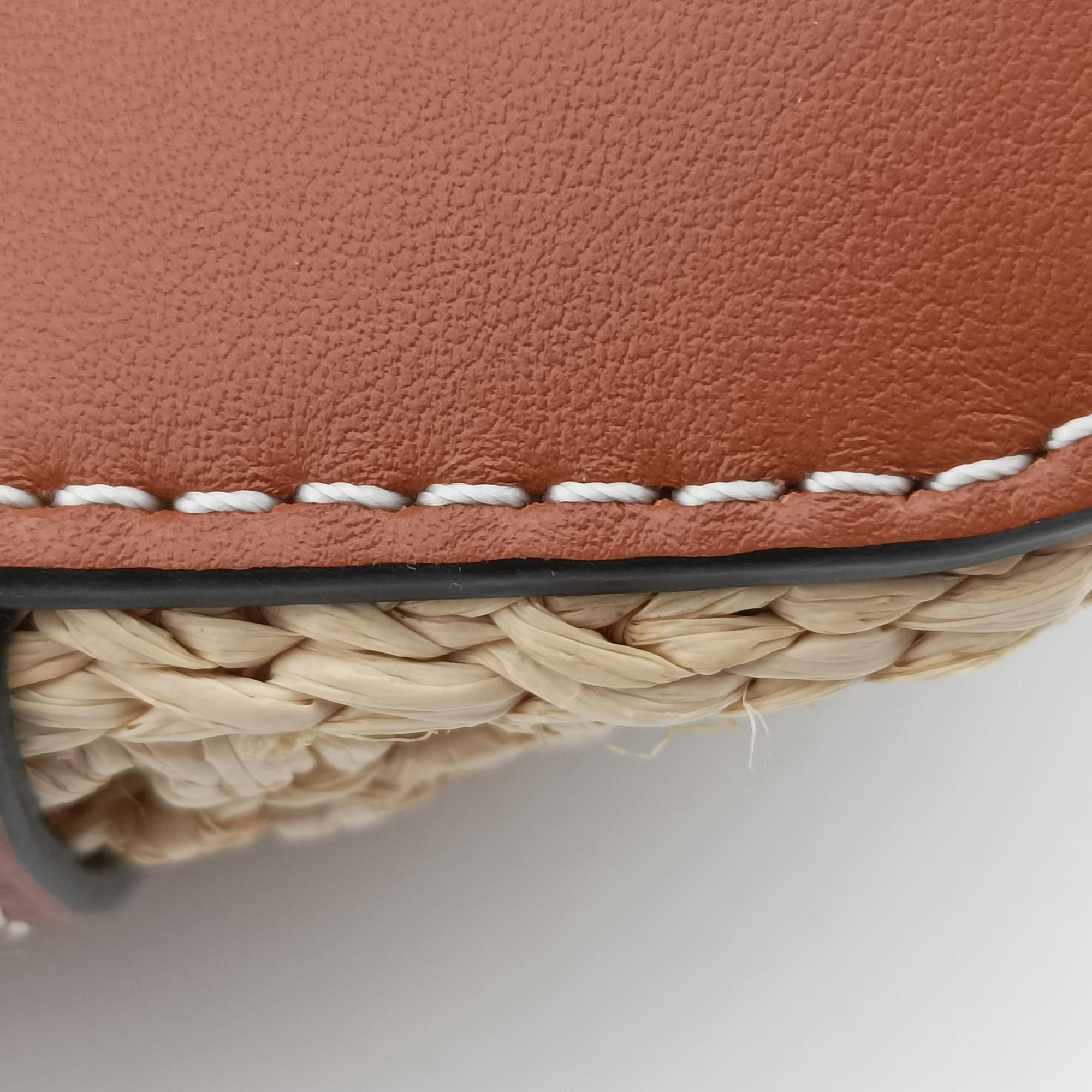 Pre-owned Louis Vuitton Noé Purse Beige x Brown natural raffia M83521 shoulderbag | stylenewstar