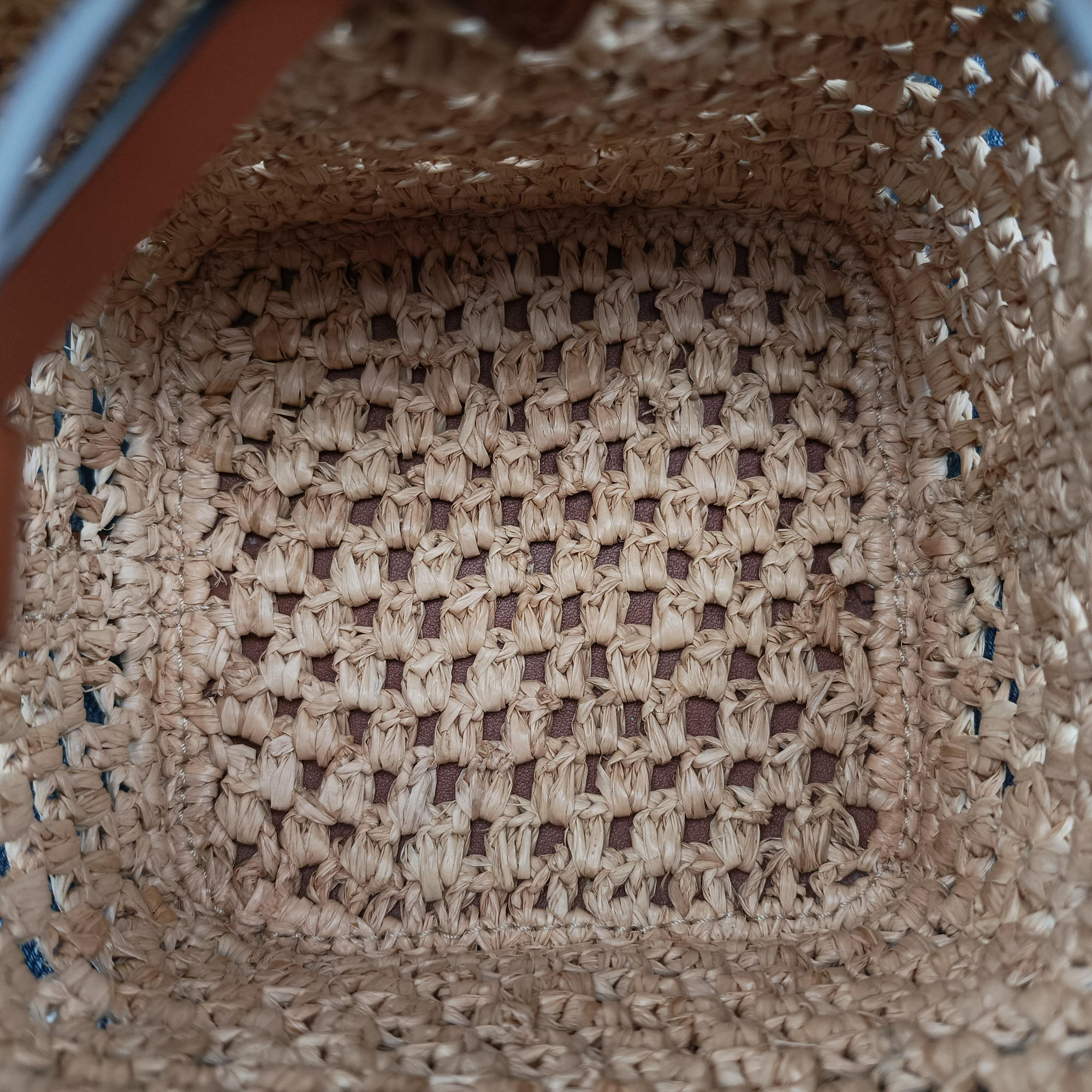 Pre-owned Louis Vuitton Noé Purse Beige x Brown natural raffia M83521 shoulderbag | stylenewstar
