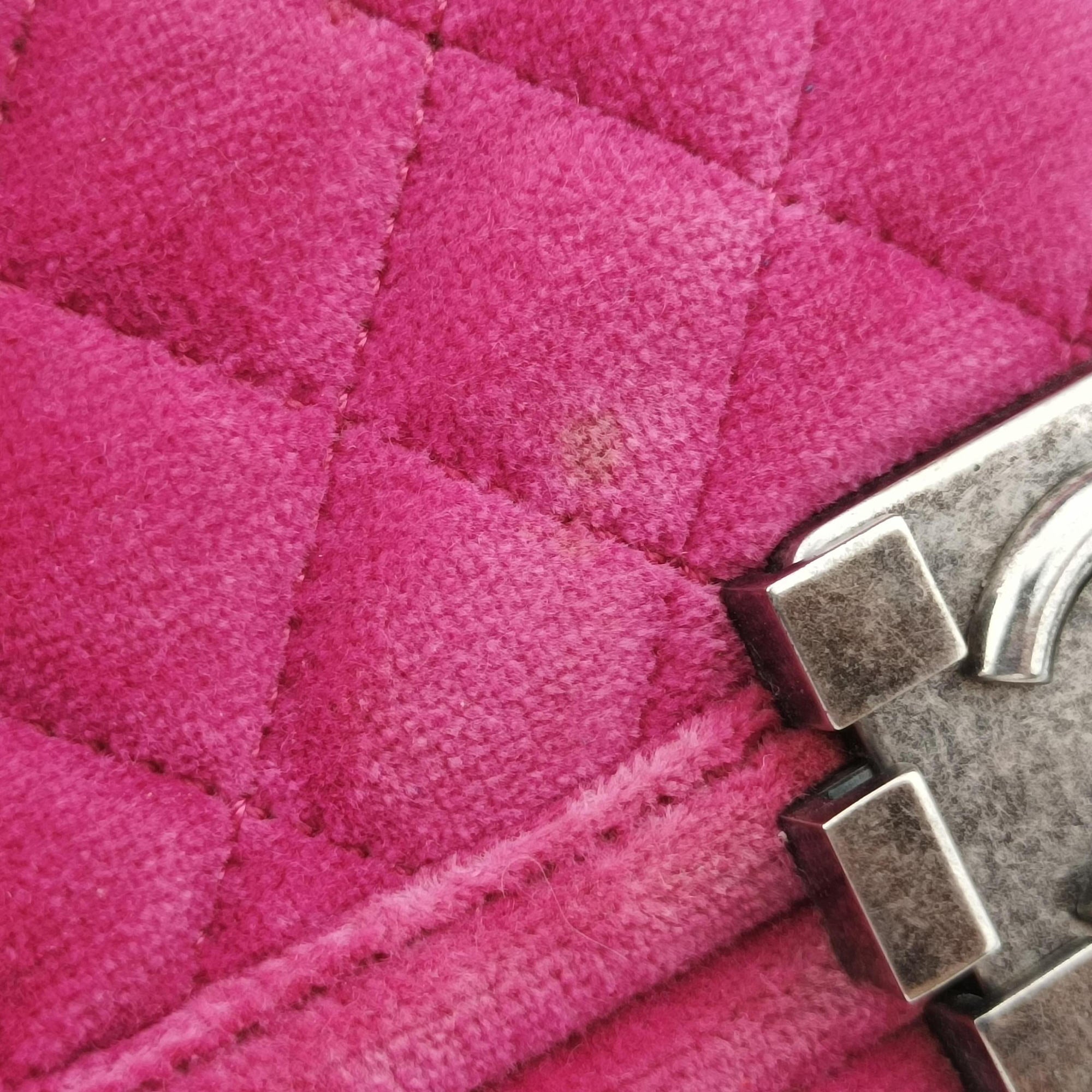Pre-owned Chanel BOY CHANEL Rose velour A67416 shoulderbag | stylenewstar