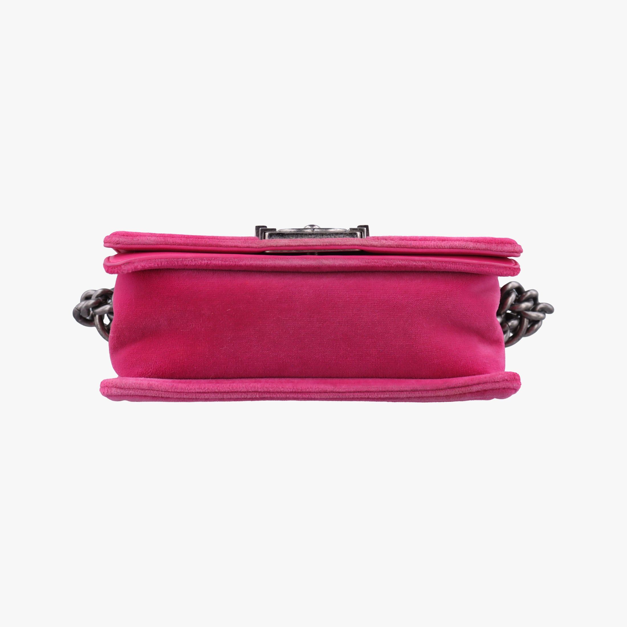 Pre-owned Chanel BOY CHANEL Rose velour A67416 shoulderbag | stylenewstar