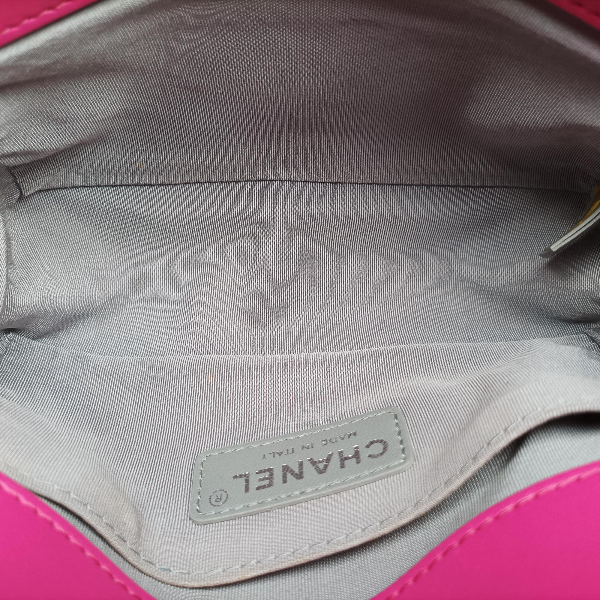 Pre-owned Chanel BOY CHANEL Rose velour A67416 shoulderbag | stylenewstar