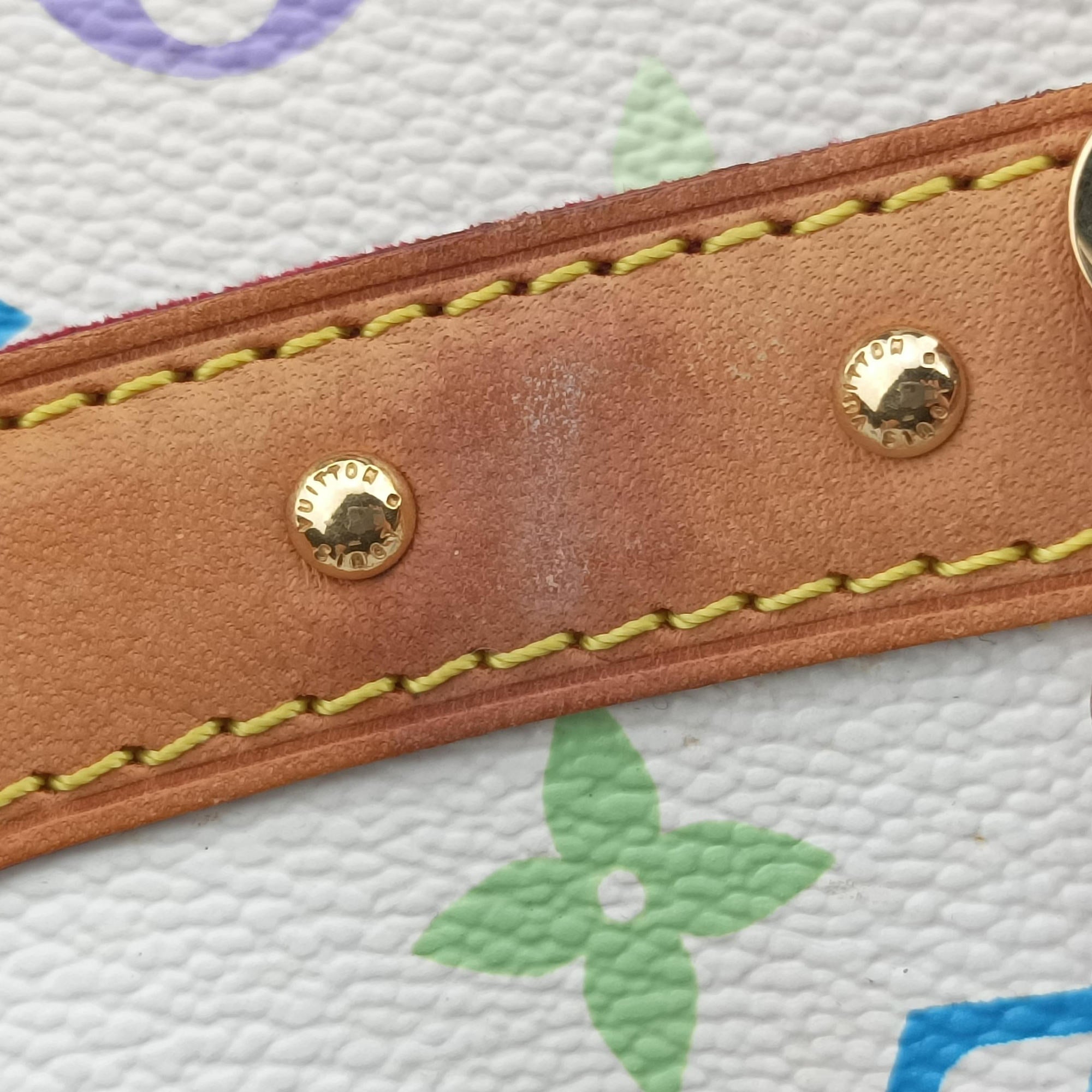 Vintage Louis Vuitton RITA white Monogram Multicolor M40125 shoulderbag | stylenewstar