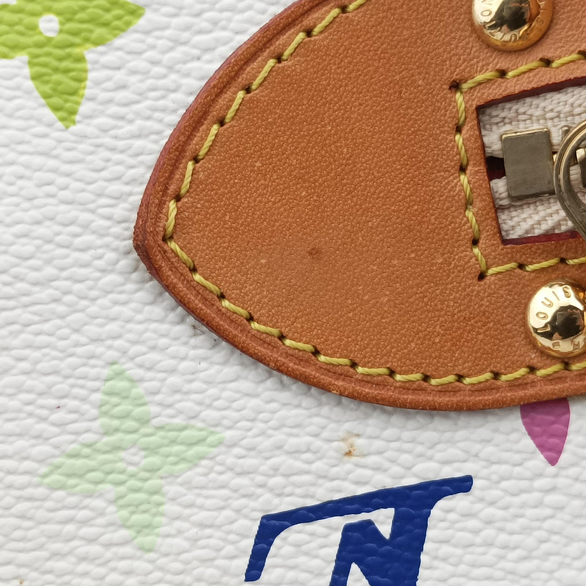 Vintage Louis Vuitton RITA white Monogram Multicolor M40125 shoulderbag | stylenewstar