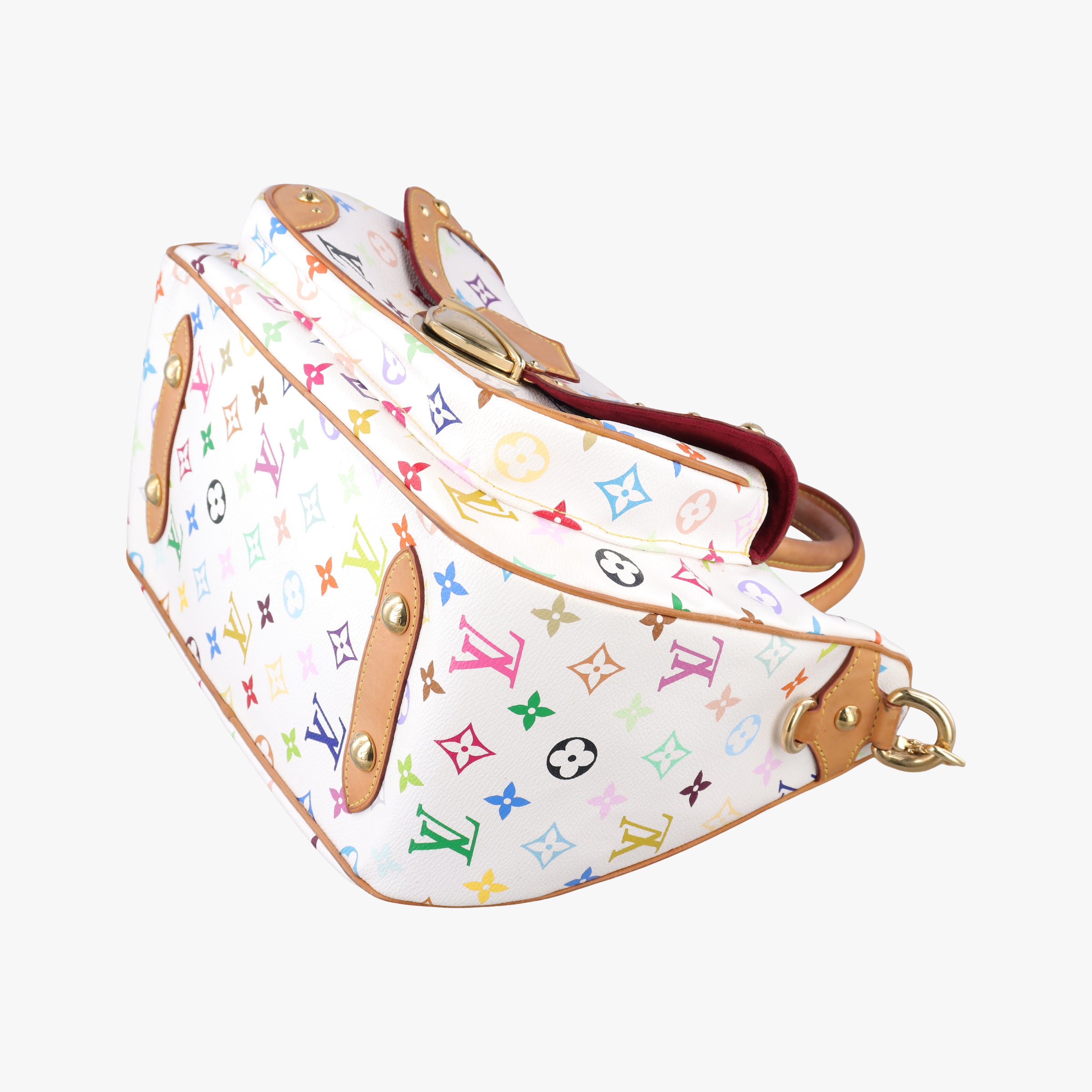 Vintage Louis Vuitton RITA white Monogram Multicolor M40125 shoulderbag | stylenewstar