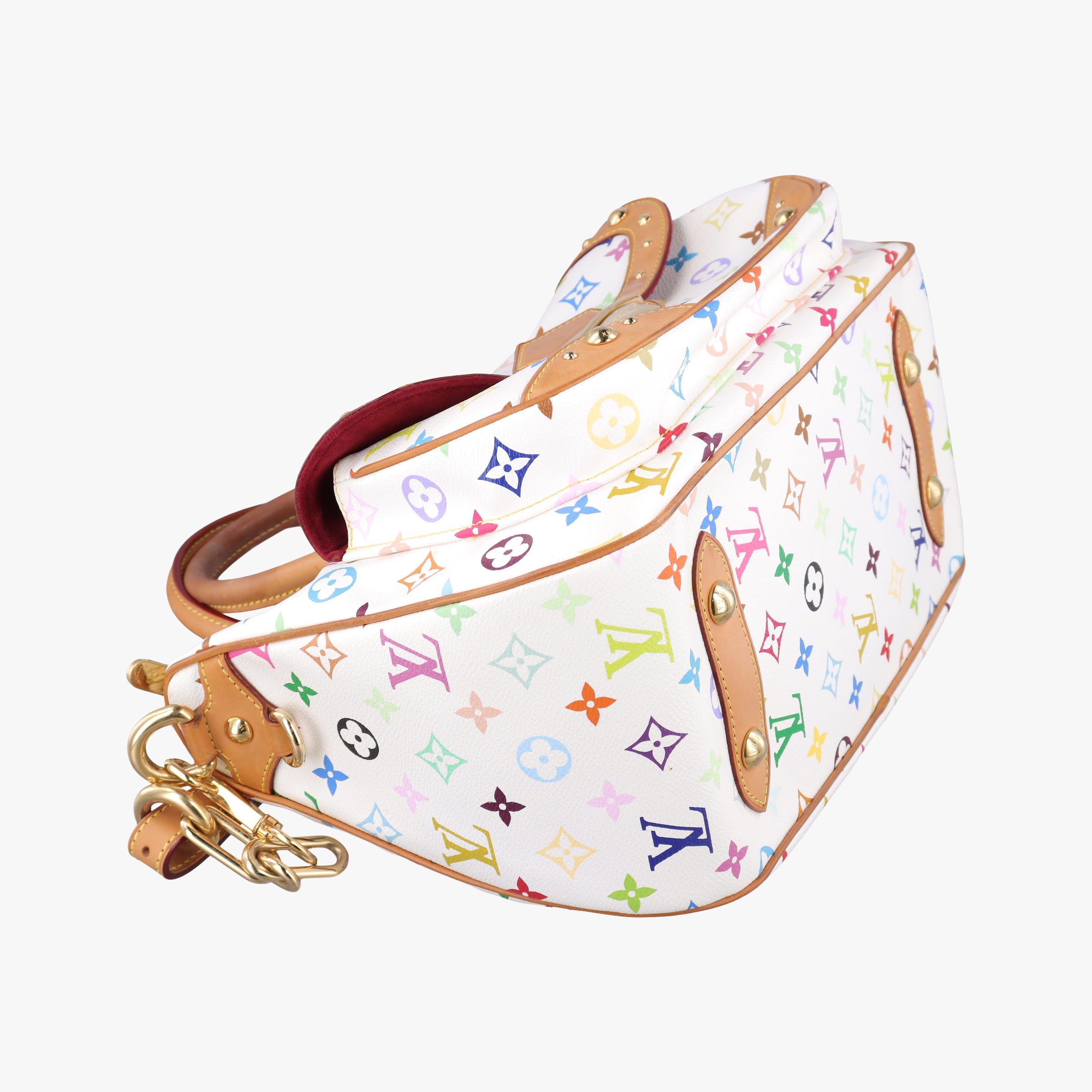 Vintage Louis Vuitton RITA white Monogram Multicolor M40125 shoulderbag | stylenewstar