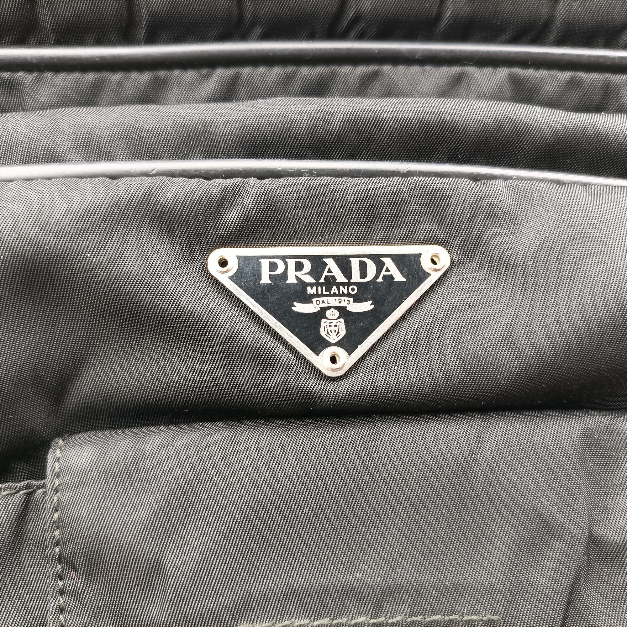 Pre-owned Prada Tessuto Black Nylon 1BB024 shoulderbag | stylenewstar