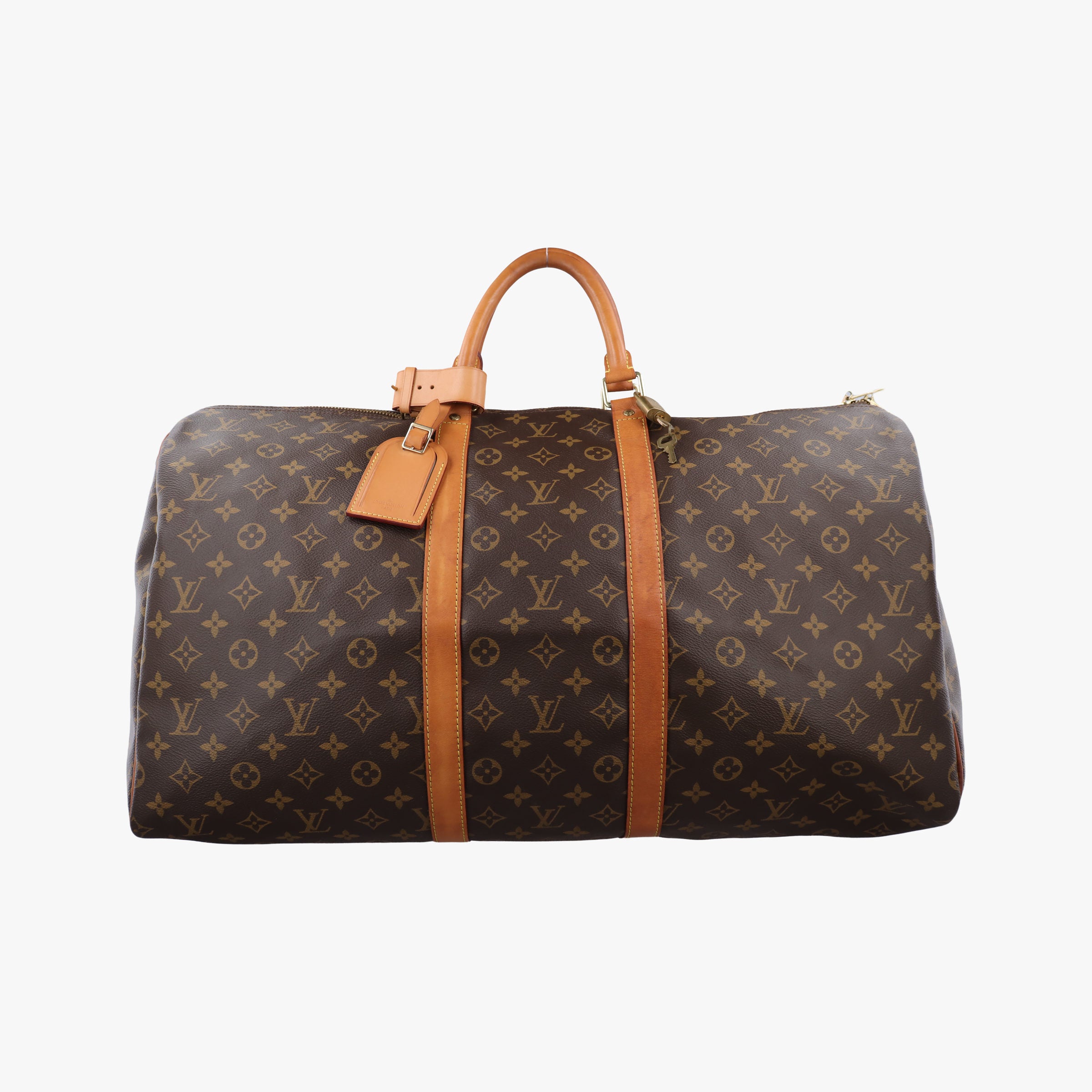 Pre-owned Louis Vuitton keepall 55 brown Monogram canvas M41424 handbag | stylenewstar