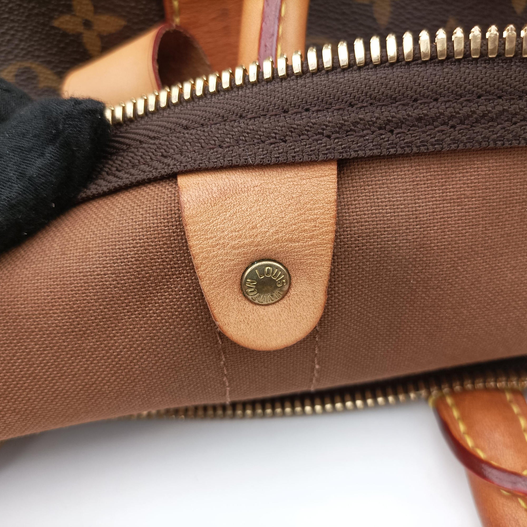 Pre-owned Louis Vuitton keepall 55 brown Monogram canvas M41424 handbag | stylenewstar