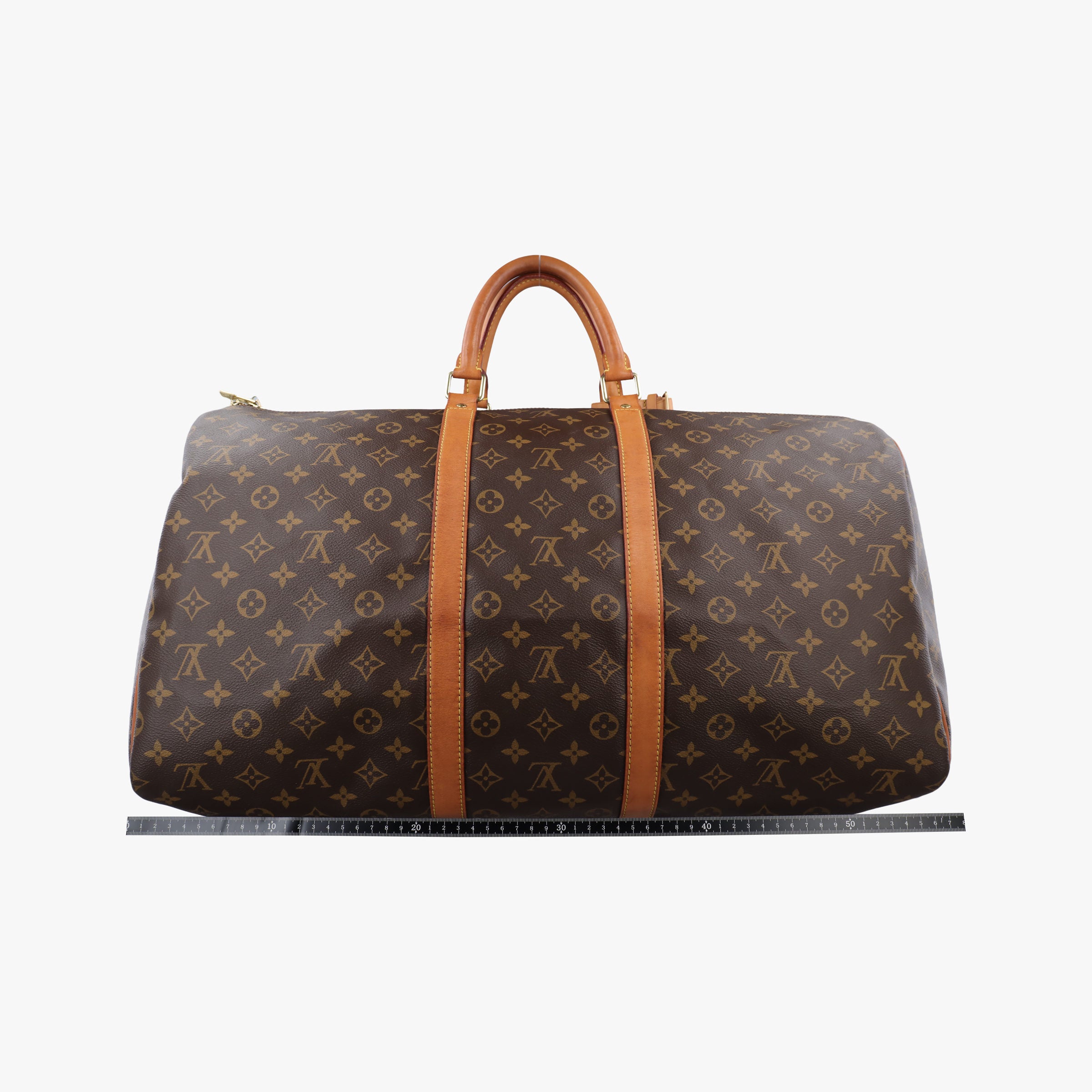 Pre-owned Louis Vuitton keepall 55 brown Monogram canvas M41424 handbag | stylenewstar