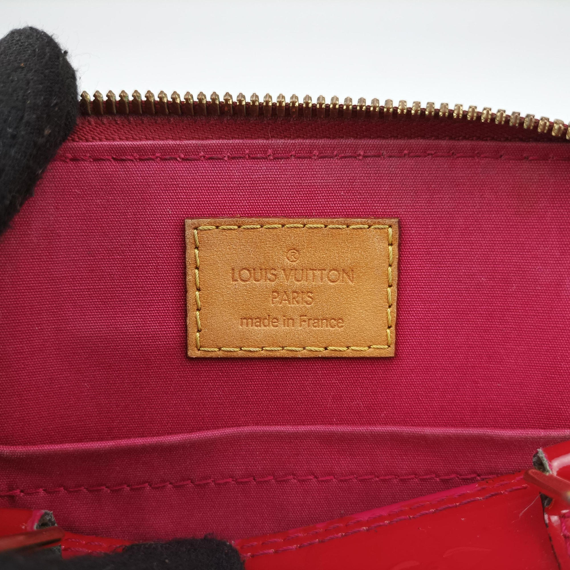 Pre-owned Louis Vuitton Alma BB ROSE INDIEN Vernis M91606 shoulderbag | stylenewstar