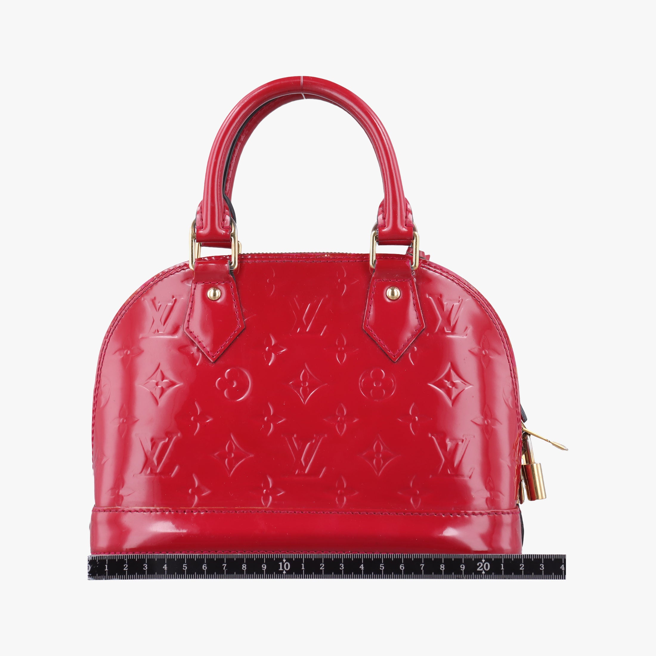 Pre-owned Louis Vuitton Alma BB ROSE INDIEN Vernis M91606 shoulderbag | stylenewstar
