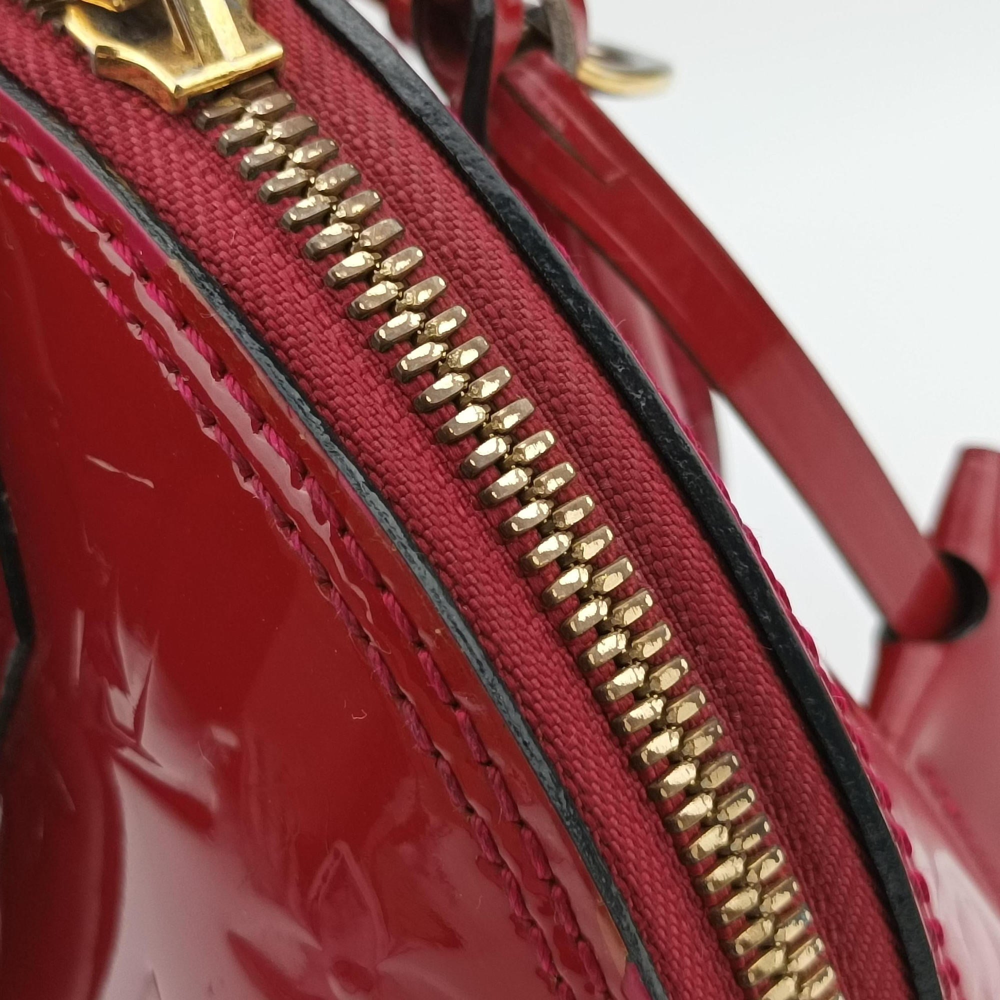 Pre-owned Louis Vuitton Alma BB ROSE INDIEN Vernis M91606 shoulderbag | stylenewstar