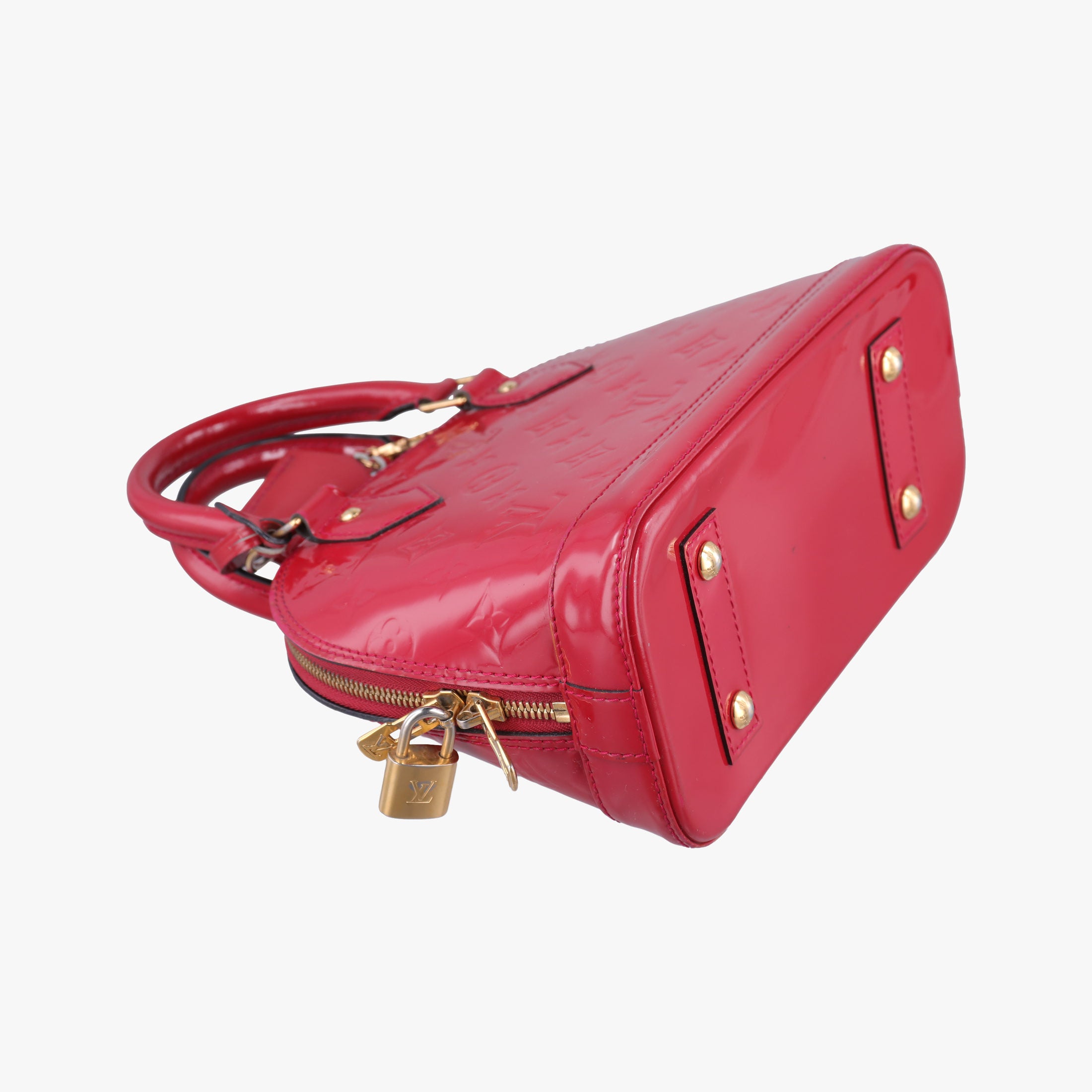 Pre-owned Louis Vuitton Alma BB ROSE INDIEN Vernis M91606 shoulderbag | stylenewstar