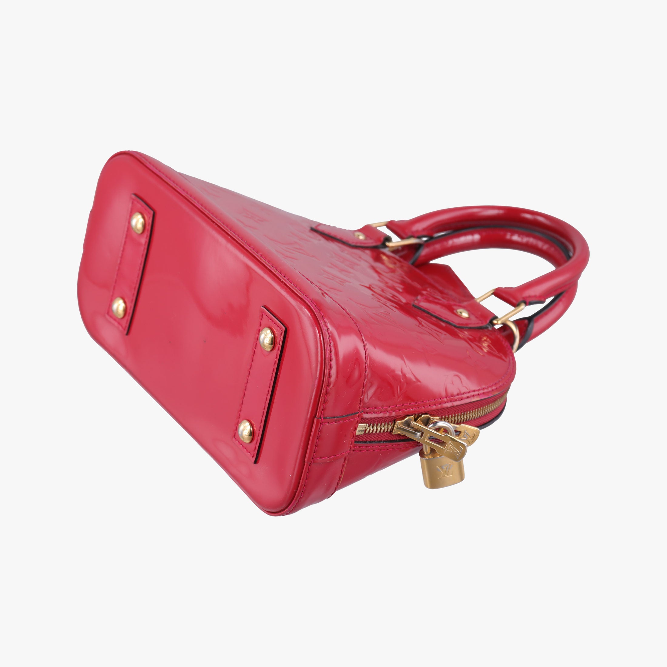 Pre-owned Louis Vuitton Alma BB ROSE INDIEN Vernis M91606 shoulderbag | stylenewstar
