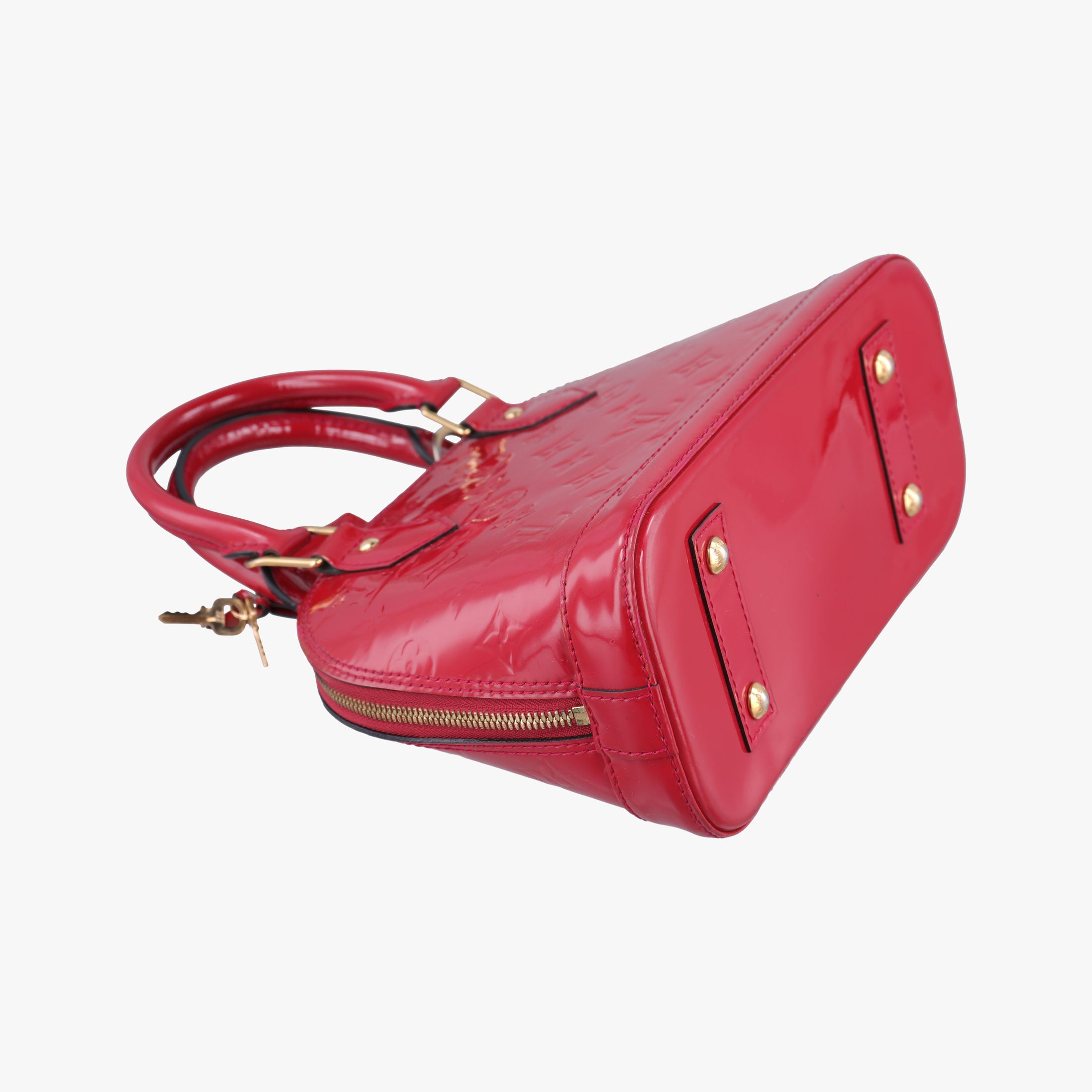 Pre-owned Louis Vuitton Alma BB ROSE INDIEN Vernis M91606 shoulderbag | stylenewstar