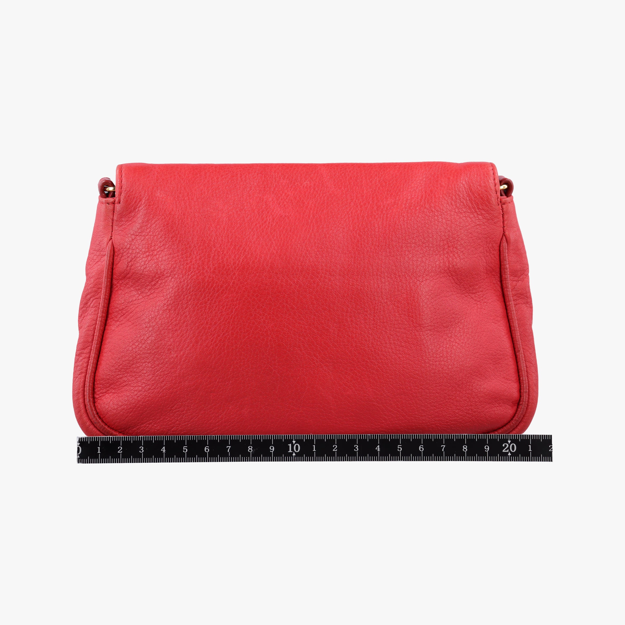 Pre-owned Fendi Fendista Pochette Red Leather 8M0276 shoulderbag | stylenewstar