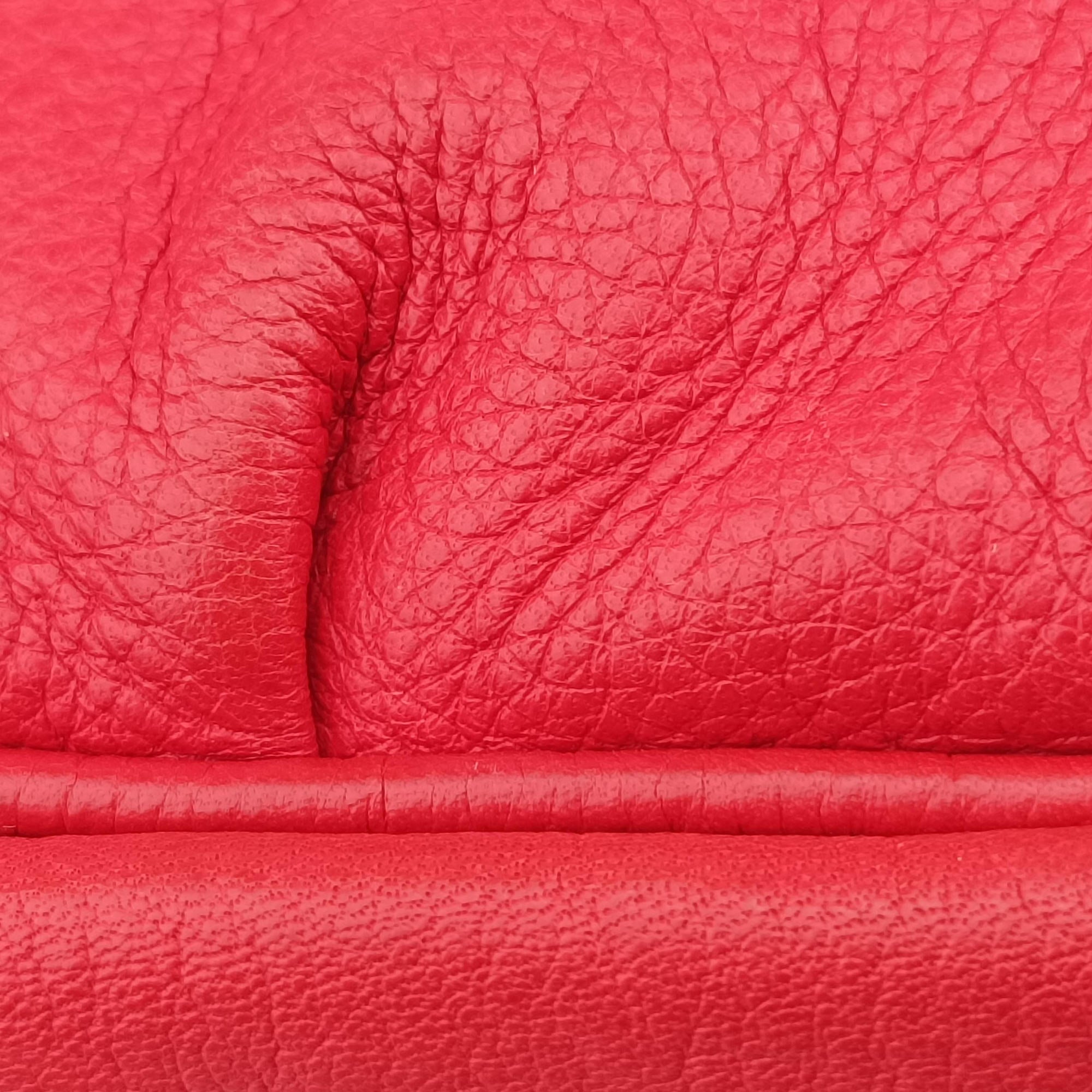 Pre-owned Fendi Fendista Pochette Red Leather 8M0276 shoulderbag | stylenewstar