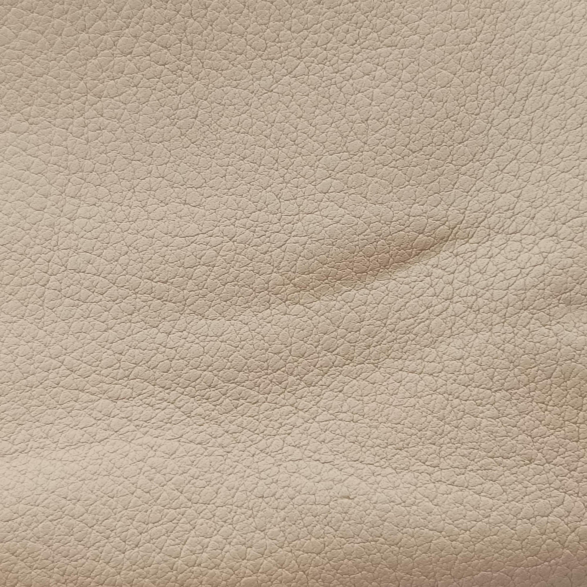 Pre-owned Prada Cervo Frame Satchel Beige Leather  shoulderbag | stylenewstar