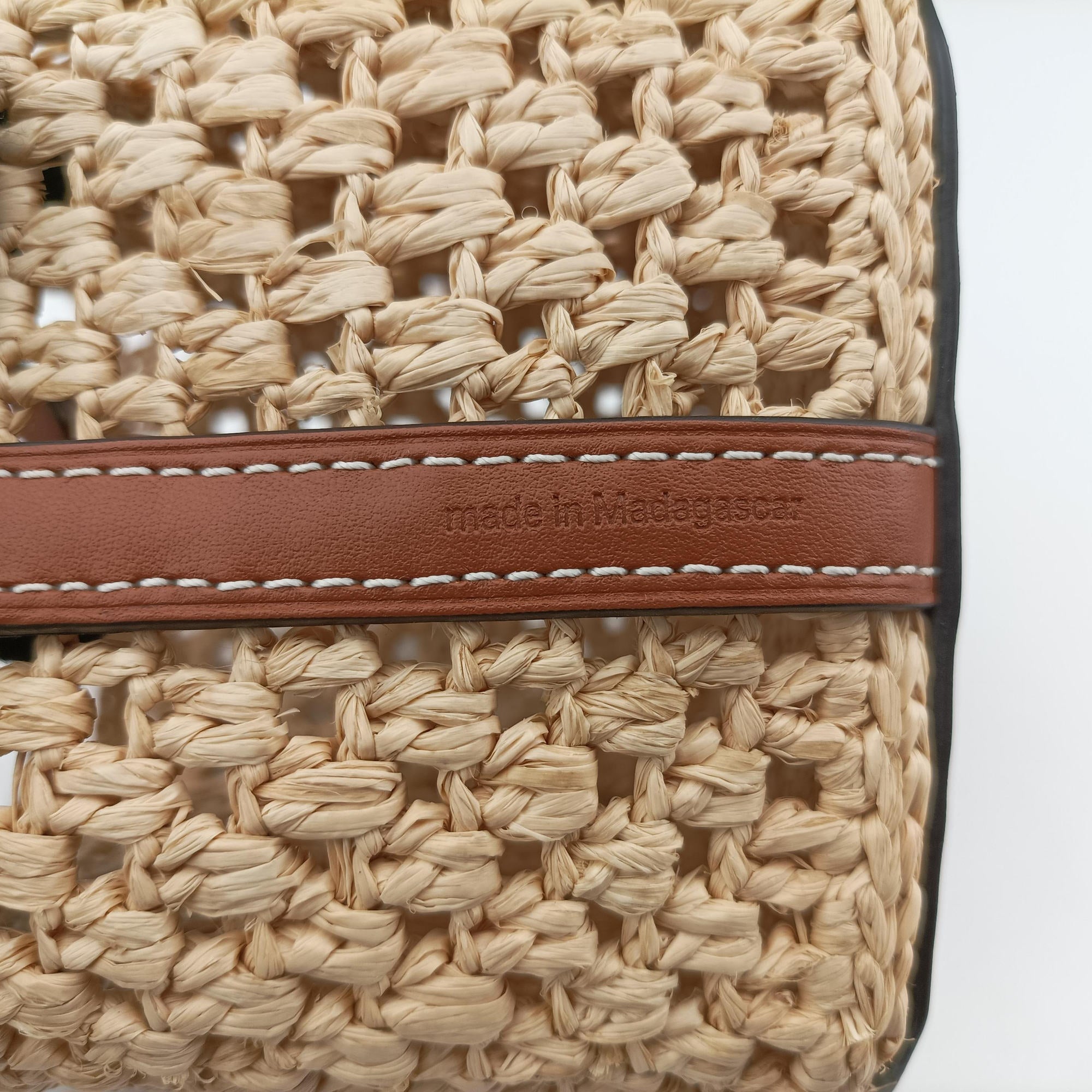Pre-owned Louis Vuitton Noé Purse Beige x Brown natural raffia M83521 shoulderbag | stylenewstar
