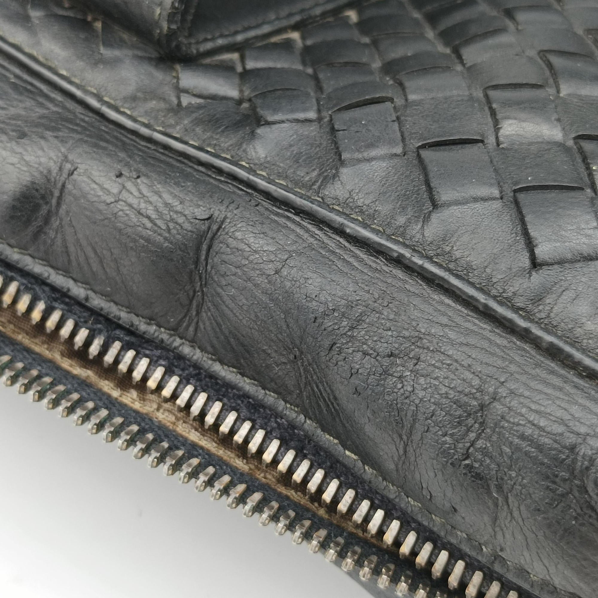 Pre-owned Bottega Veneta Intrecciato Black lambskin  handbag | stylenewstar