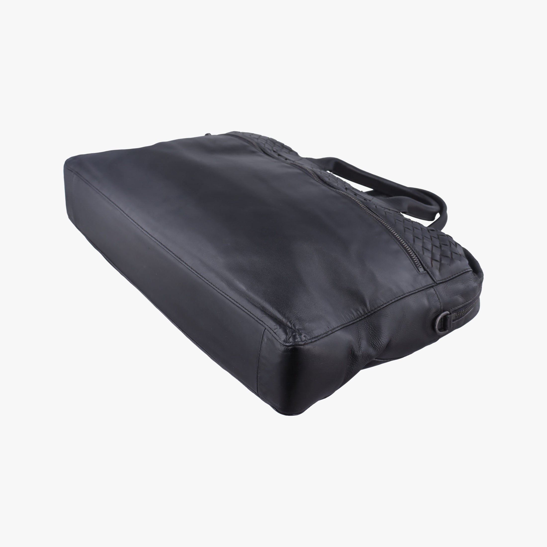 Pre-owned Bottega Veneta Intrecciato Black lambskin  handbag | stylenewstar