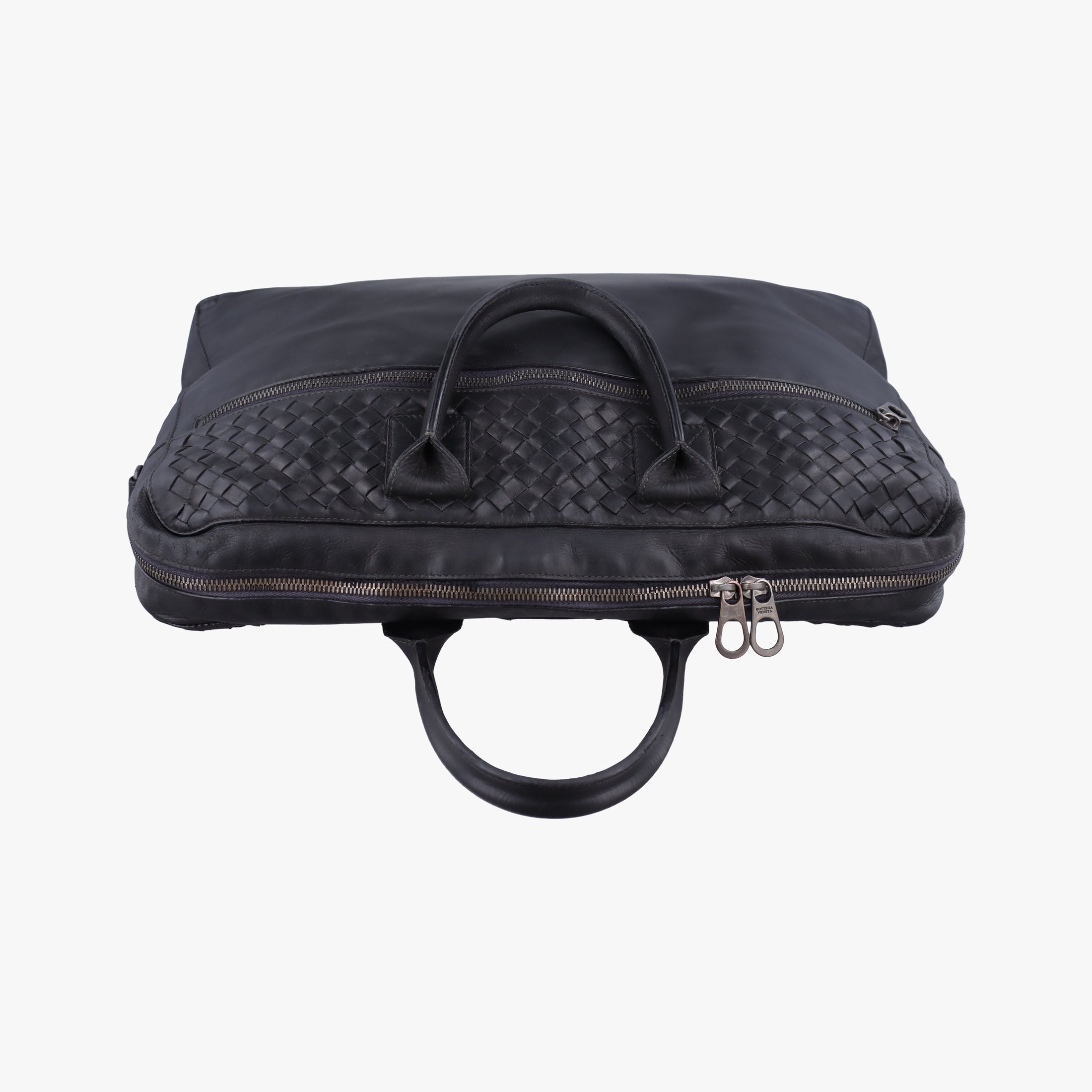Pre-owned Bottega Veneta Intrecciato Black lambskin  handbag | stylenewstar