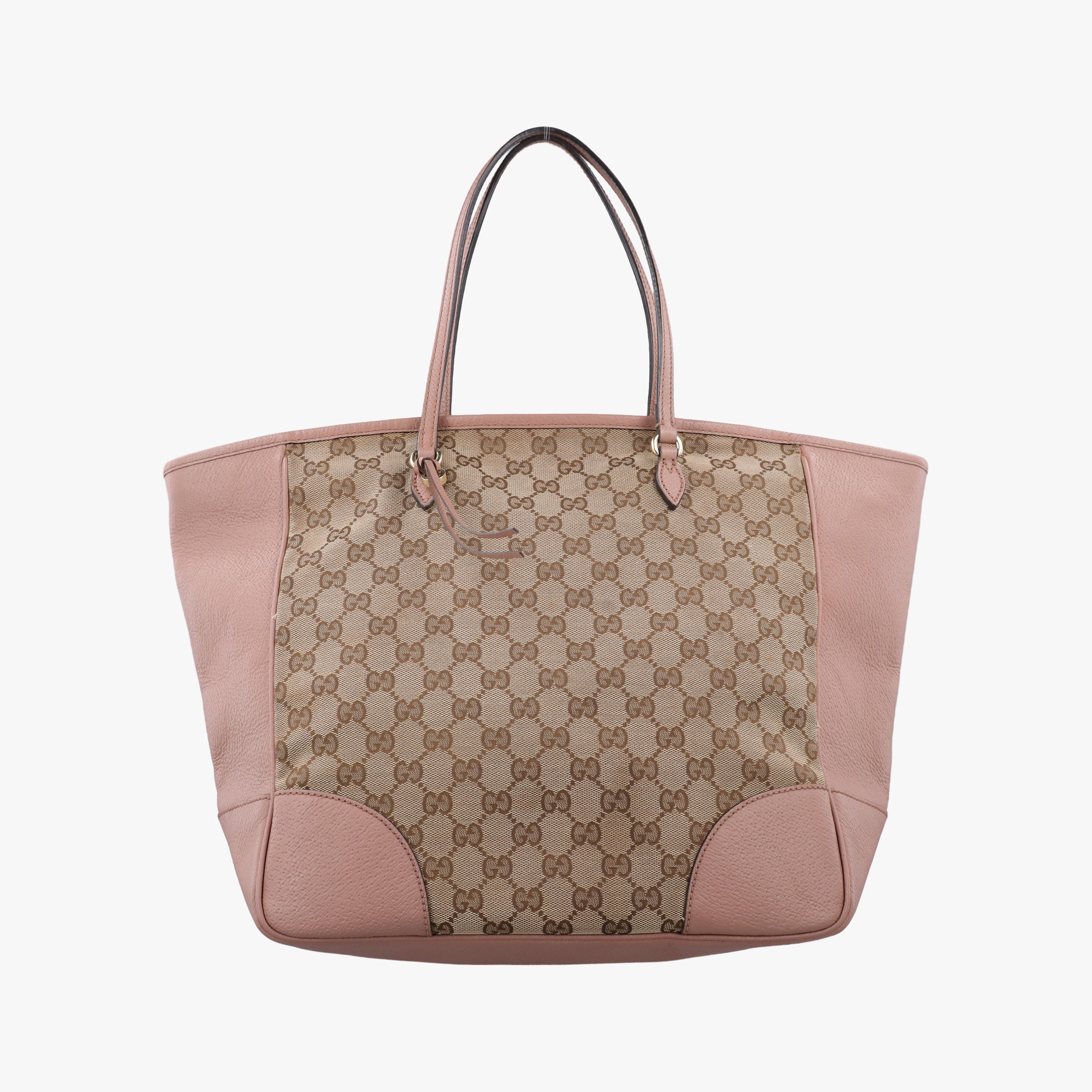 Pre-owned Gucci Bree Brown Leather×Canvas 323671 handbag | stylenewstar