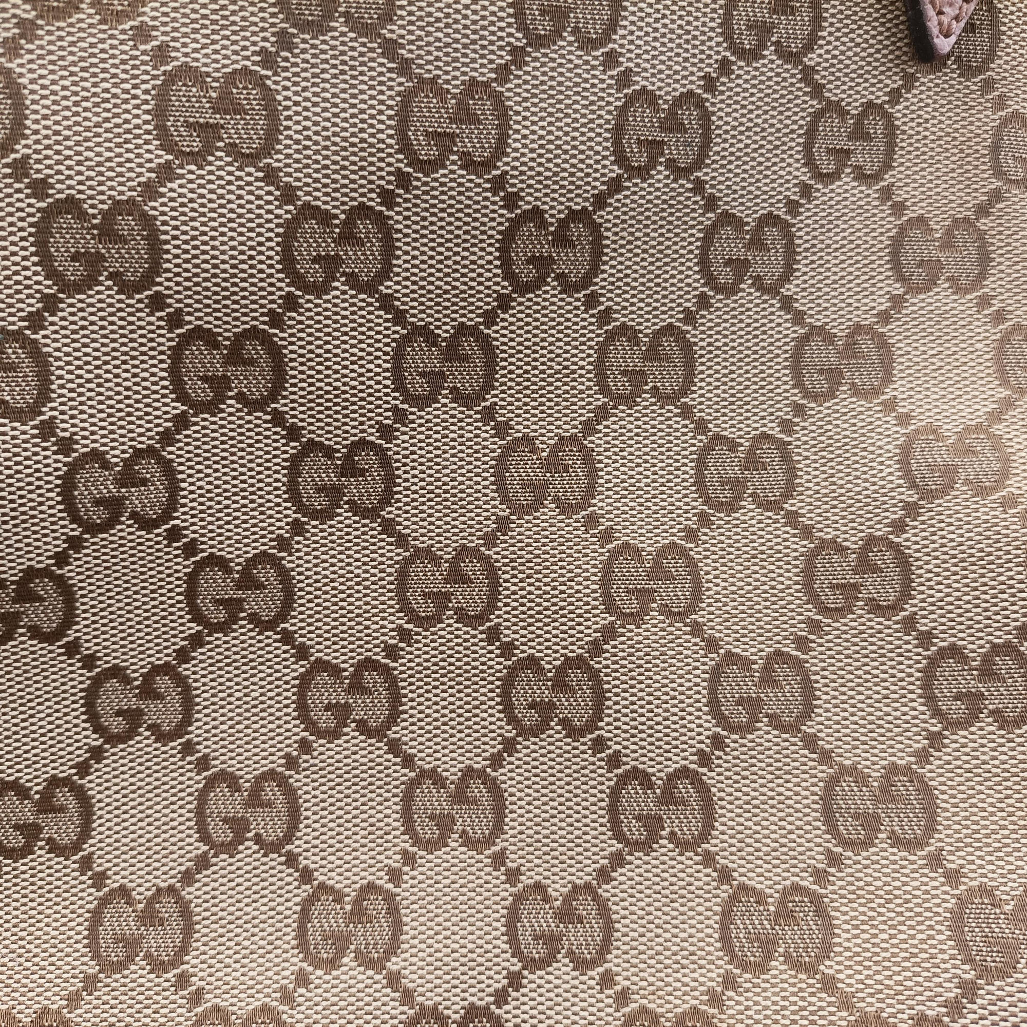 Pre-owned Gucci Bree Brown Leather×Canvas 323671 handbag | stylenewstar
