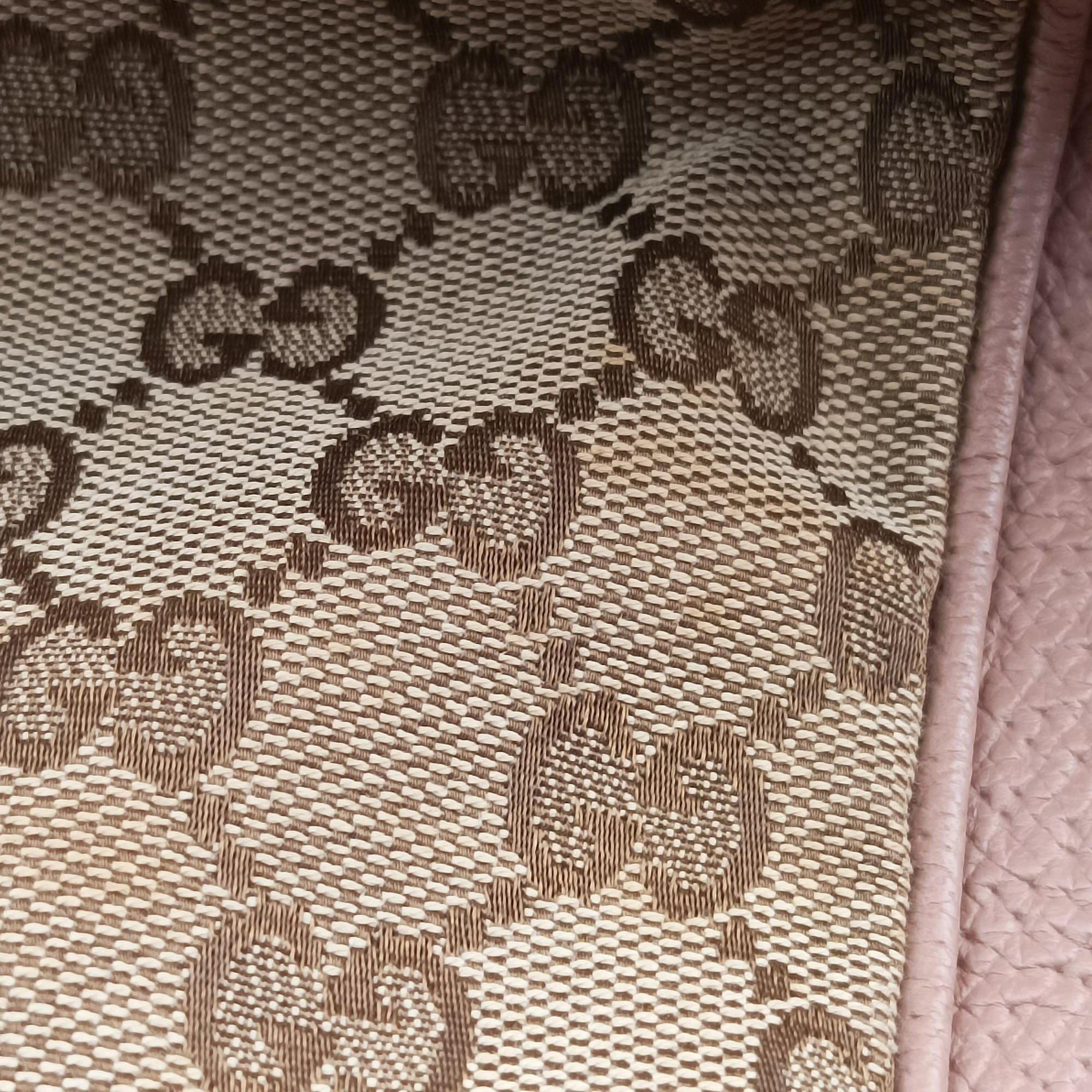 Pre-owned Gucci Bree Brown Leather×Canvas 323671 handbag | stylenewstar