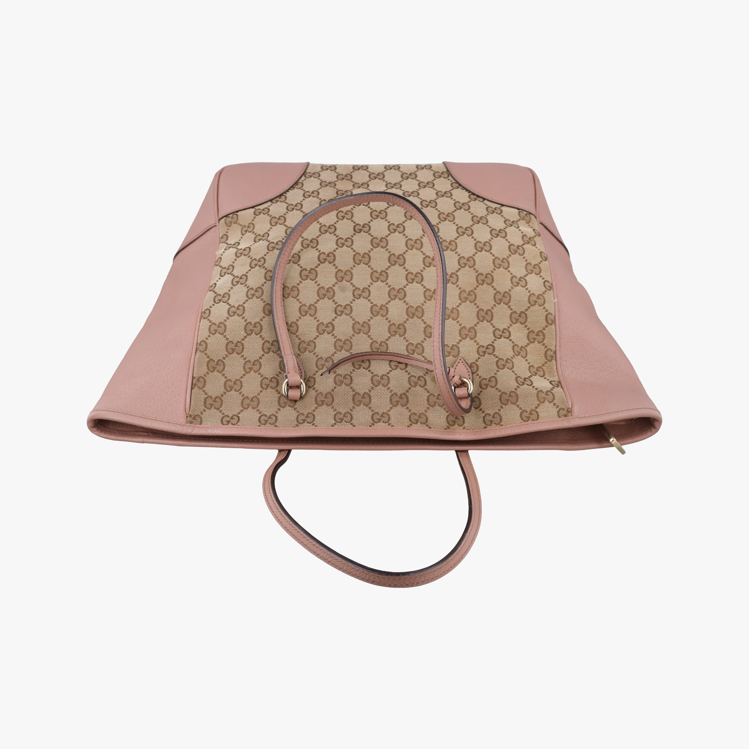 Pre-owned Gucci Bree Brown Leather×Canvas 323671 handbag | stylenewstar