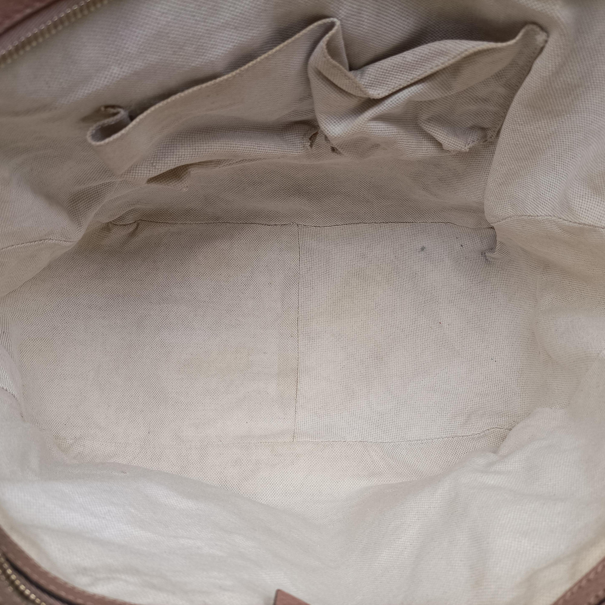 Pre-owned Gucci Bree Brown Leather×Canvas 323671 handbag | stylenewstar