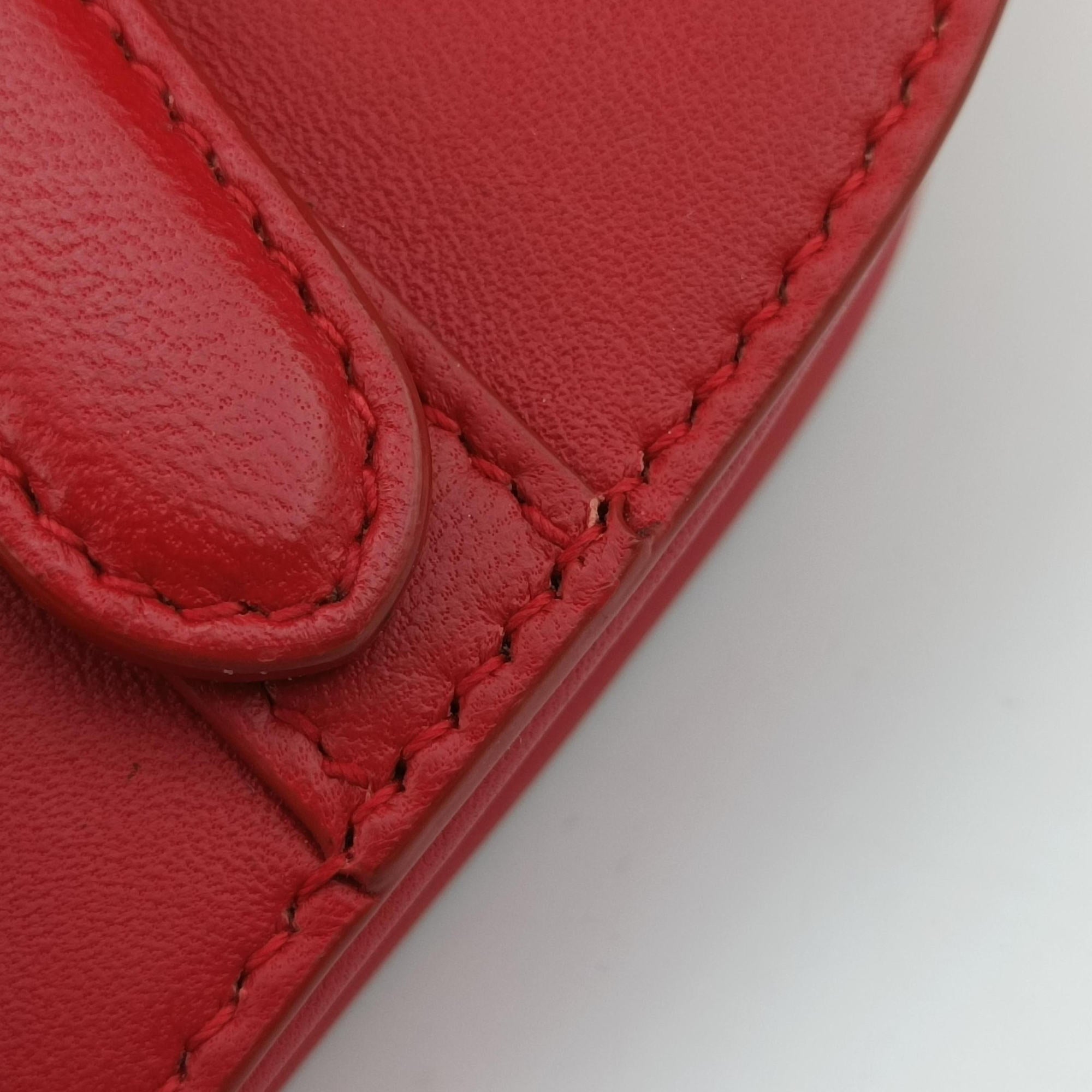 Pre-owned Christian Dior Flowers Saddle Red leather  handbag | stylenewstar