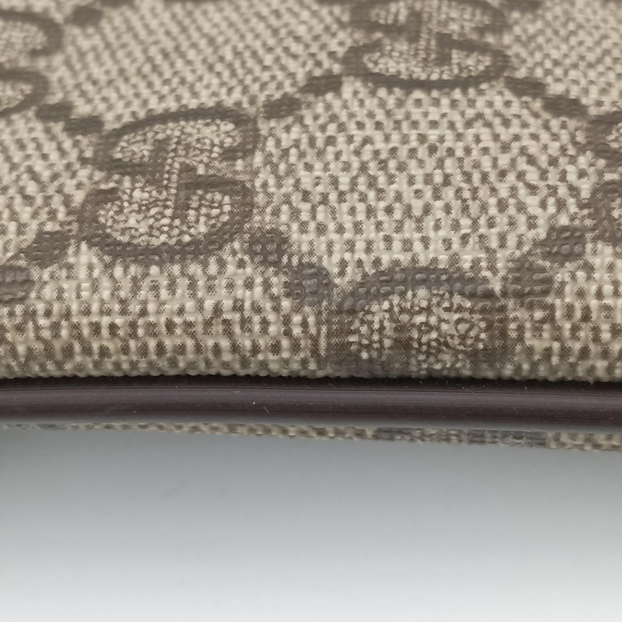 Pre-owned Gucci GG Plus GG Supreme Beige×Brown PVC coated canvas 201446 shoulderbag | stylenewstar