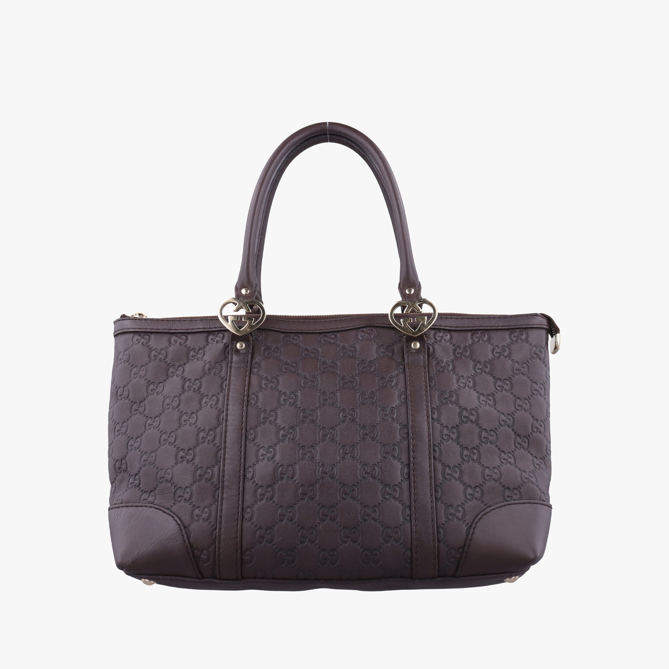 Secondhand Gucci Lovely Brown leather 257069 handbag | stylenewstar