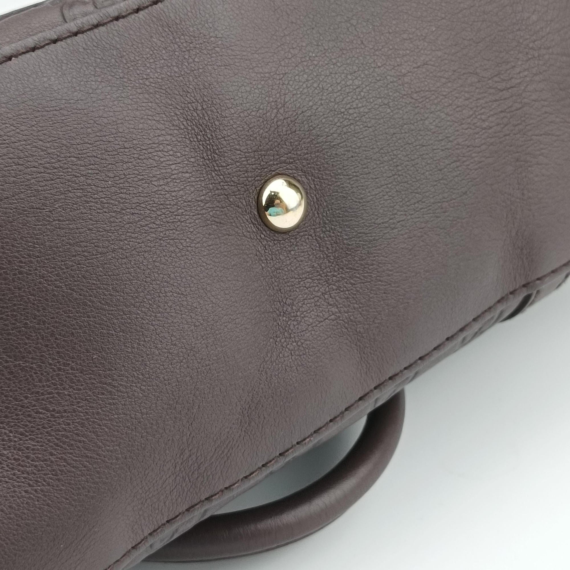 Secondhand Gucci Lovely Brown leather 257069 handbag | stylenewstar