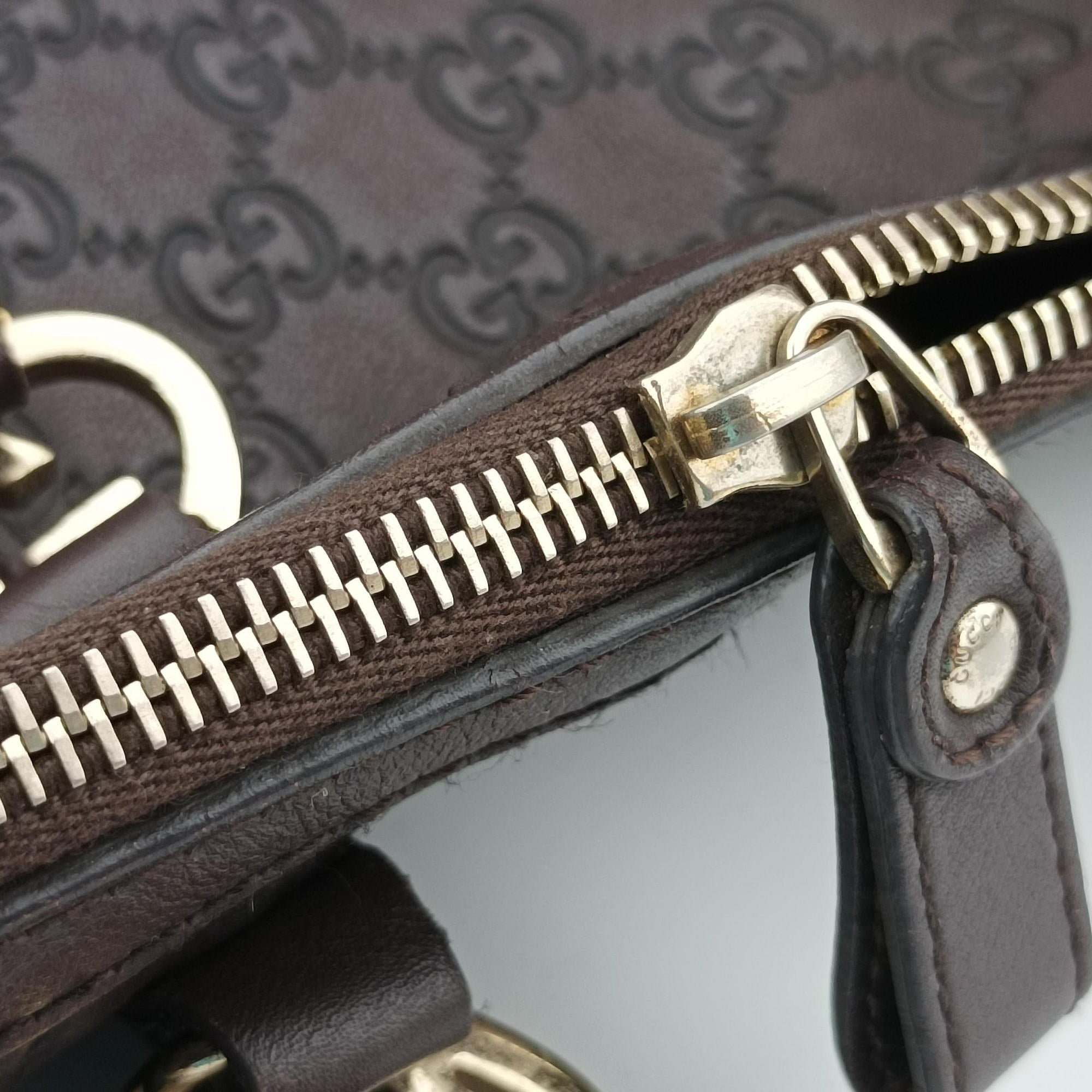 Secondhand Gucci Lovely Brown leather 257069 handbag | stylenewstar