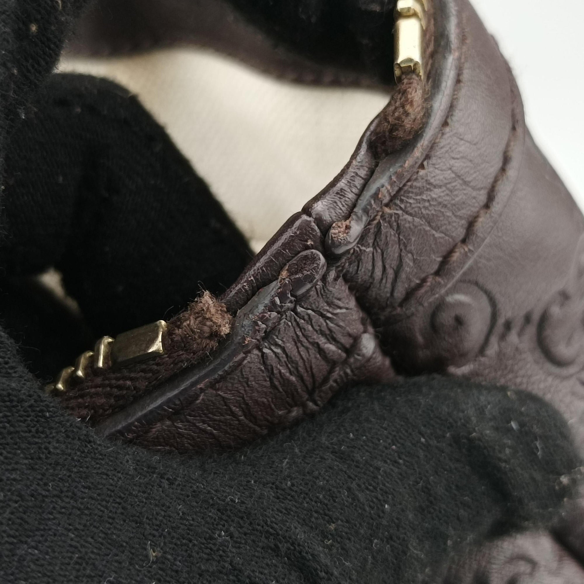 Secondhand Gucci Lovely Brown leather 257069 handbag | stylenewstar