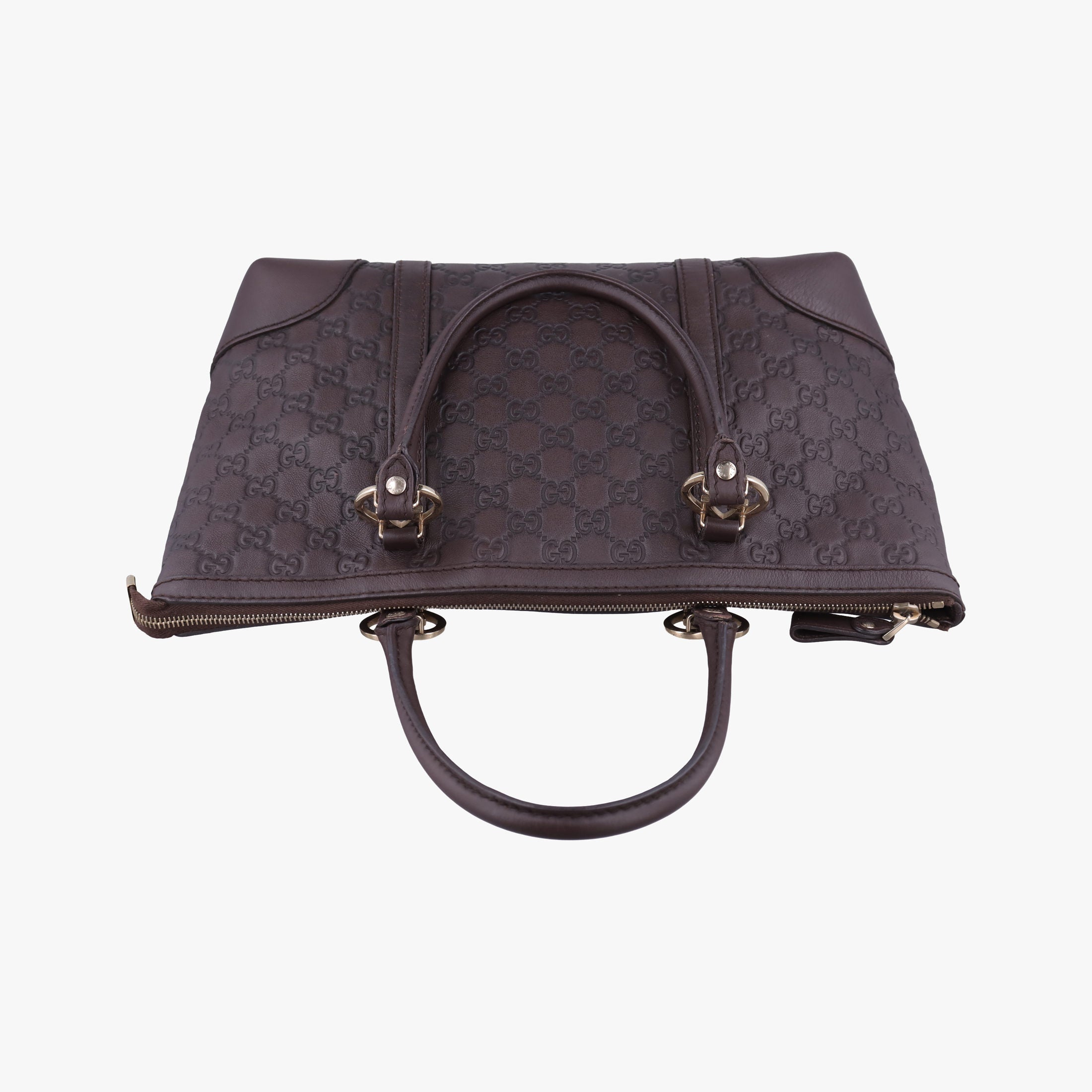Secondhand Gucci Lovely Brown leather 257069 handbag | stylenewstar