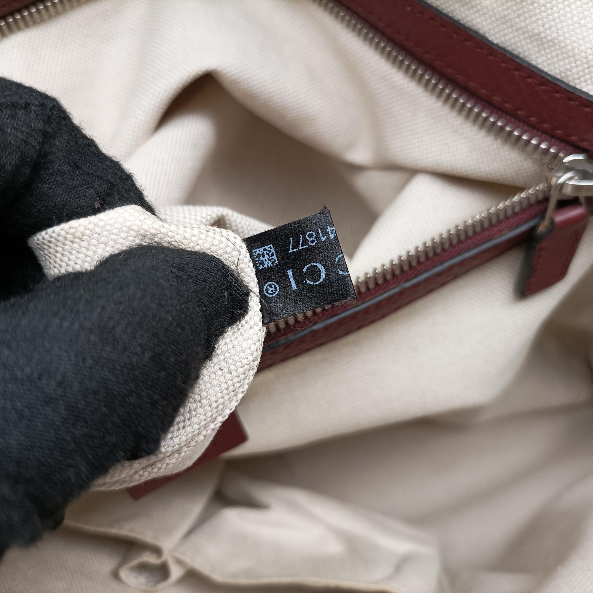 Secondhand Gucci Interlocking G Soho business Burgundy Leather 322057 shoulderbag | stylenewstar