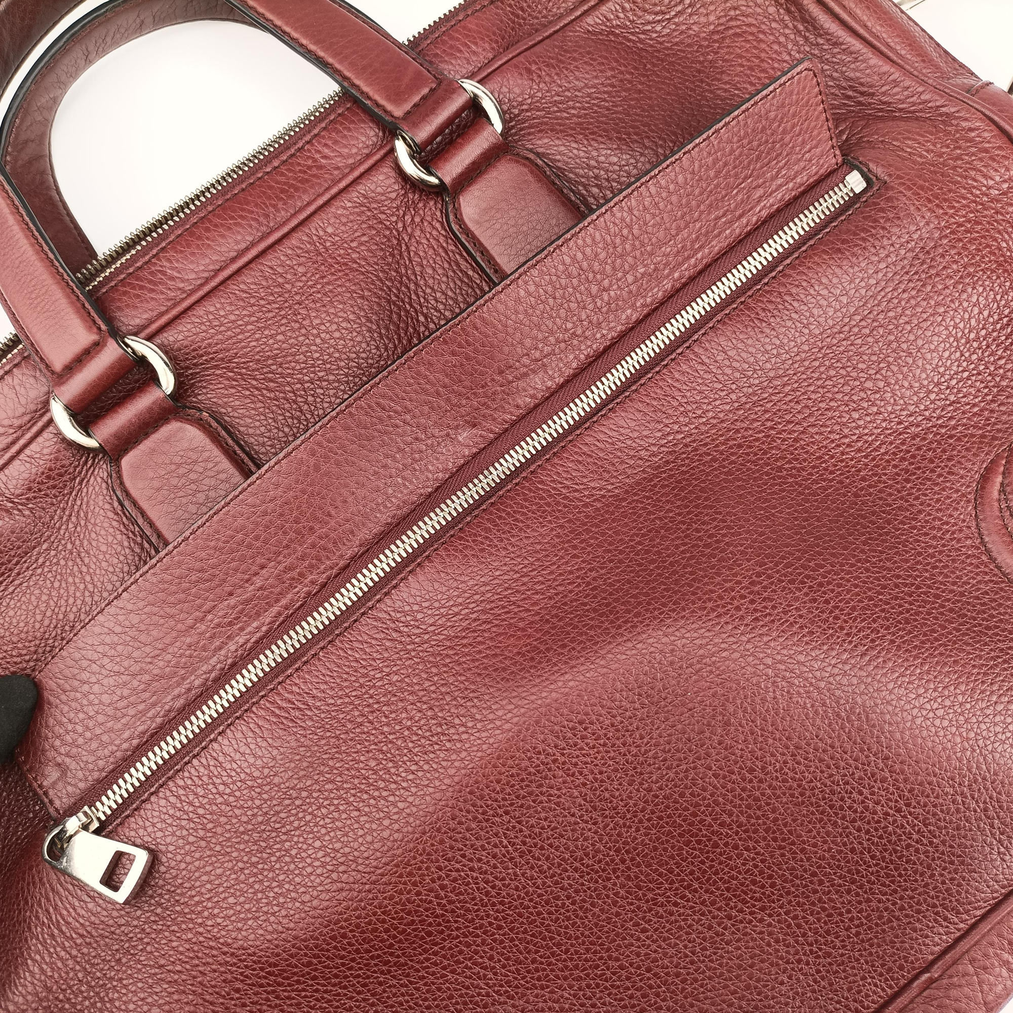 Secondhand Gucci Interlocking G Soho business Burgundy Leather 322057 shoulderbag | stylenewstar