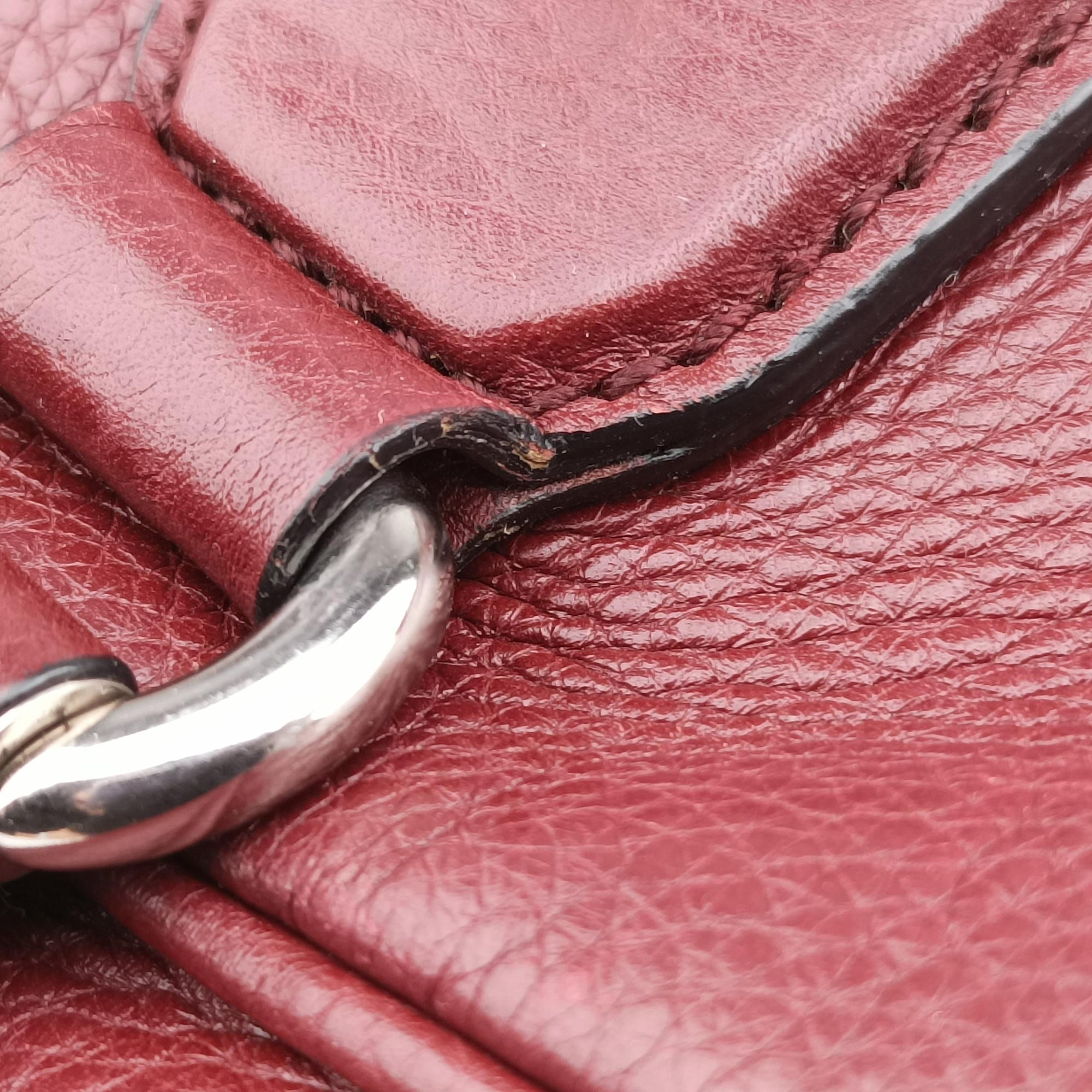 Secondhand Gucci Interlocking G Soho business Burgundy Leather 322057 shoulderbag | stylenewstar