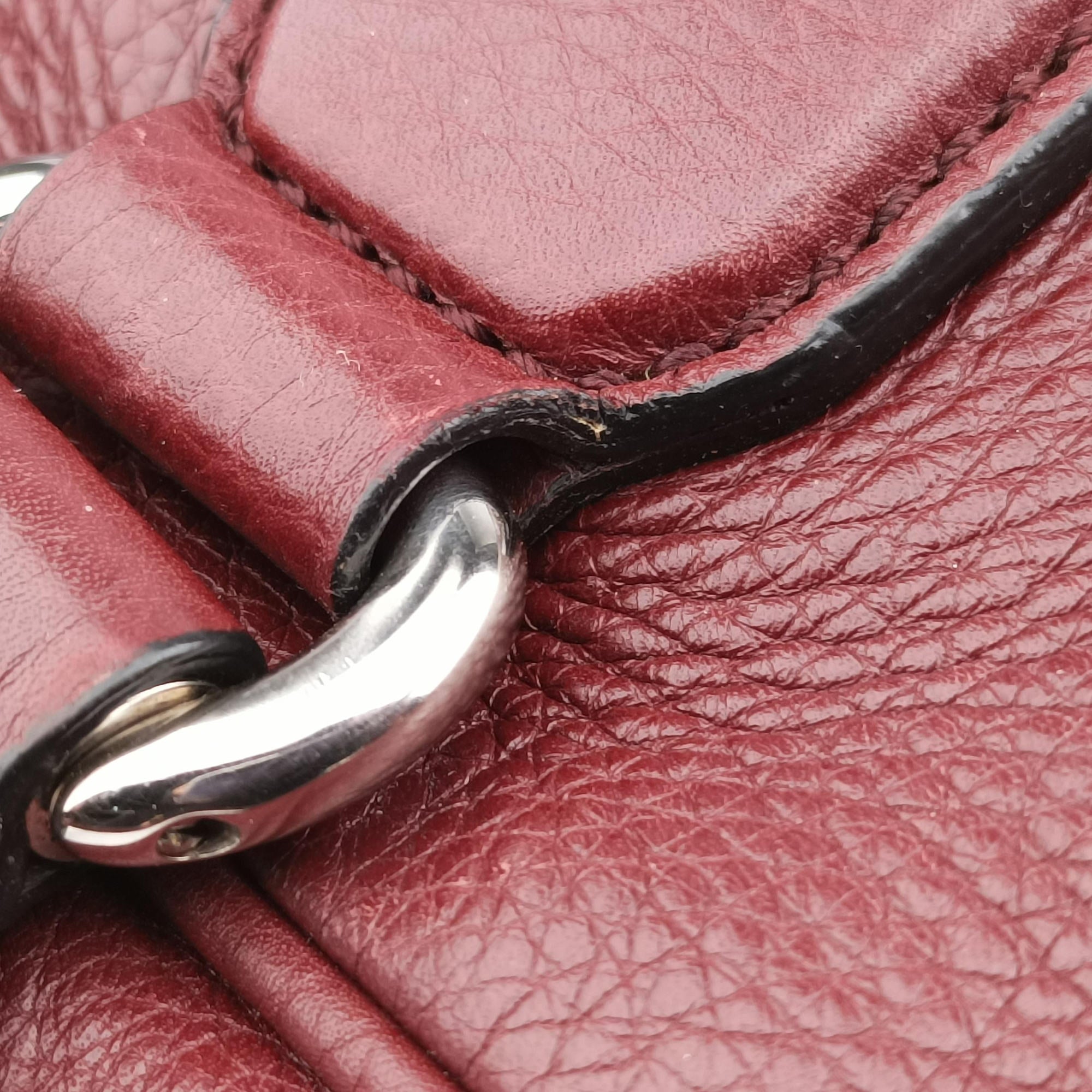 Secondhand Gucci Interlocking G Soho business Burgundy Leather 322057 shoulderbag | stylenewstar