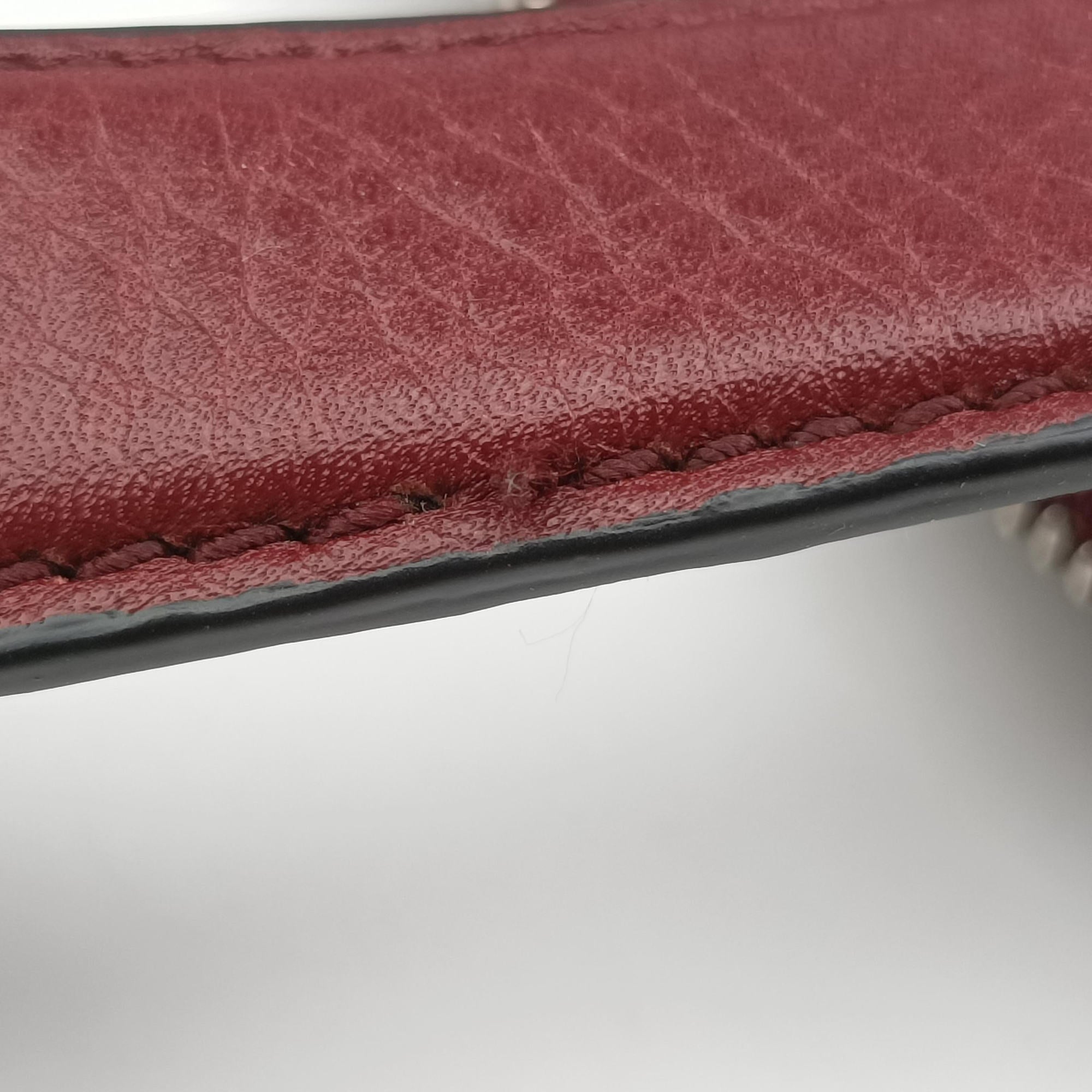 Secondhand Gucci Interlocking G Soho business Burgundy Leather 322057 shoulderbag | stylenewstar