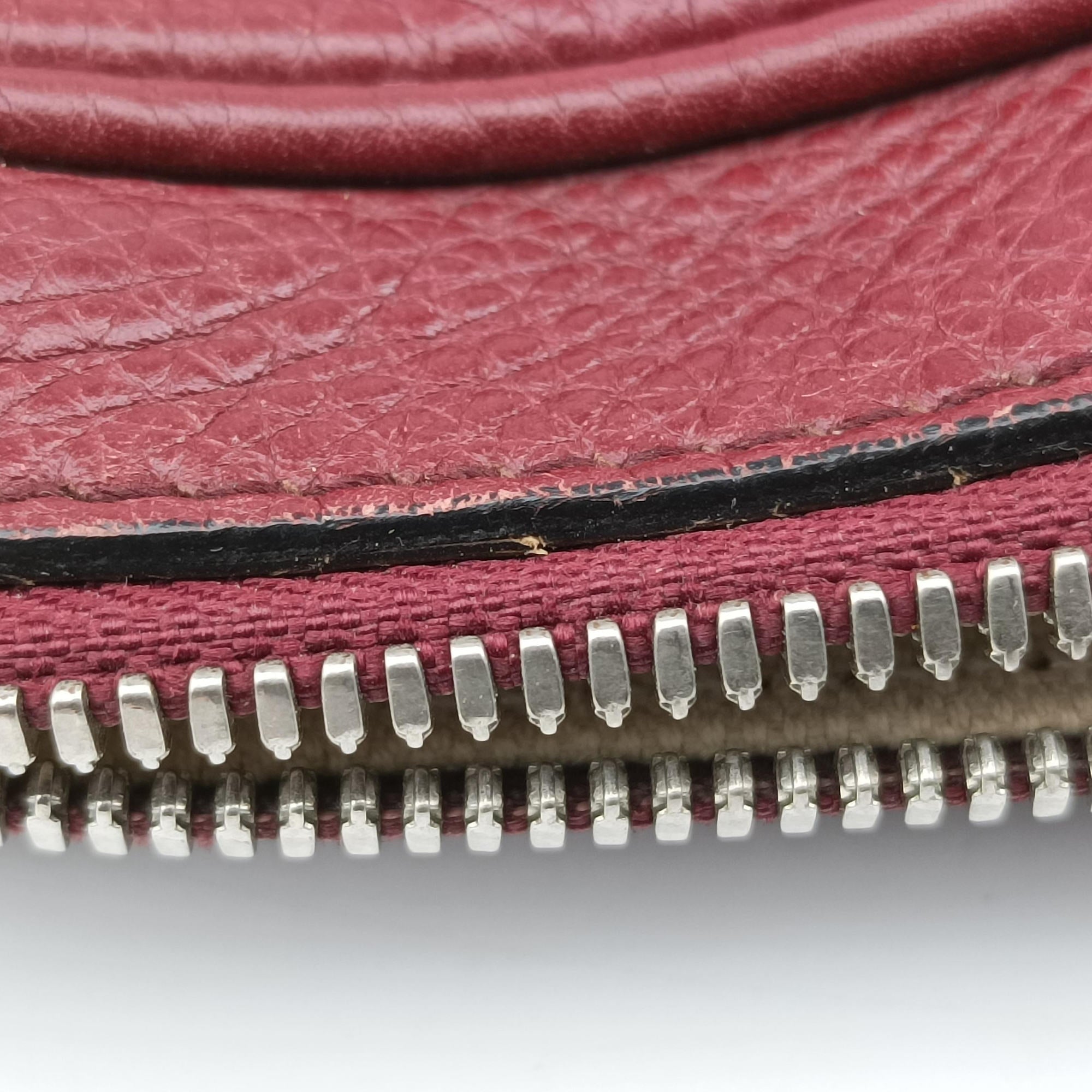 Secondhand Gucci Interlocking G Soho business Burgundy Leather 322057 shoulderbag | stylenewstar