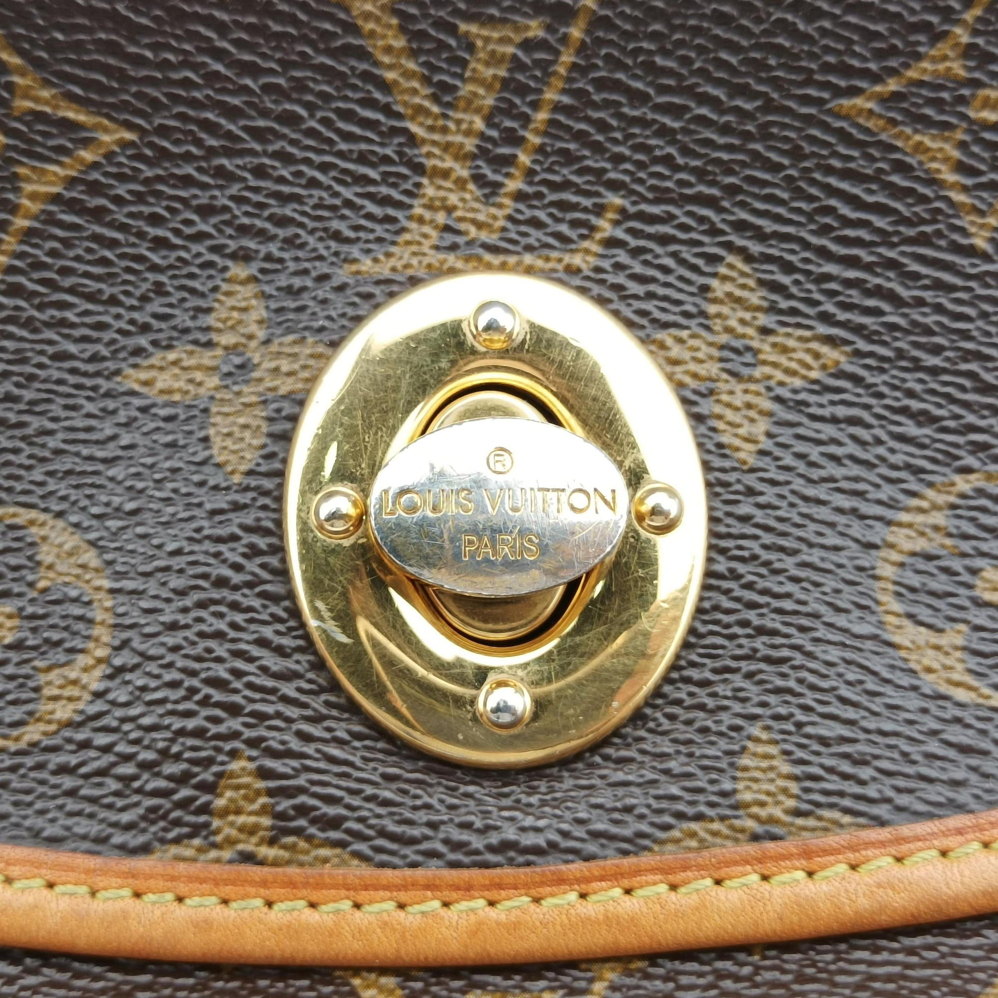 Pre-owned Louis Vuitton TULUM PM Brown Monogram Canvas M40076 shoulderbag | stylenewstar