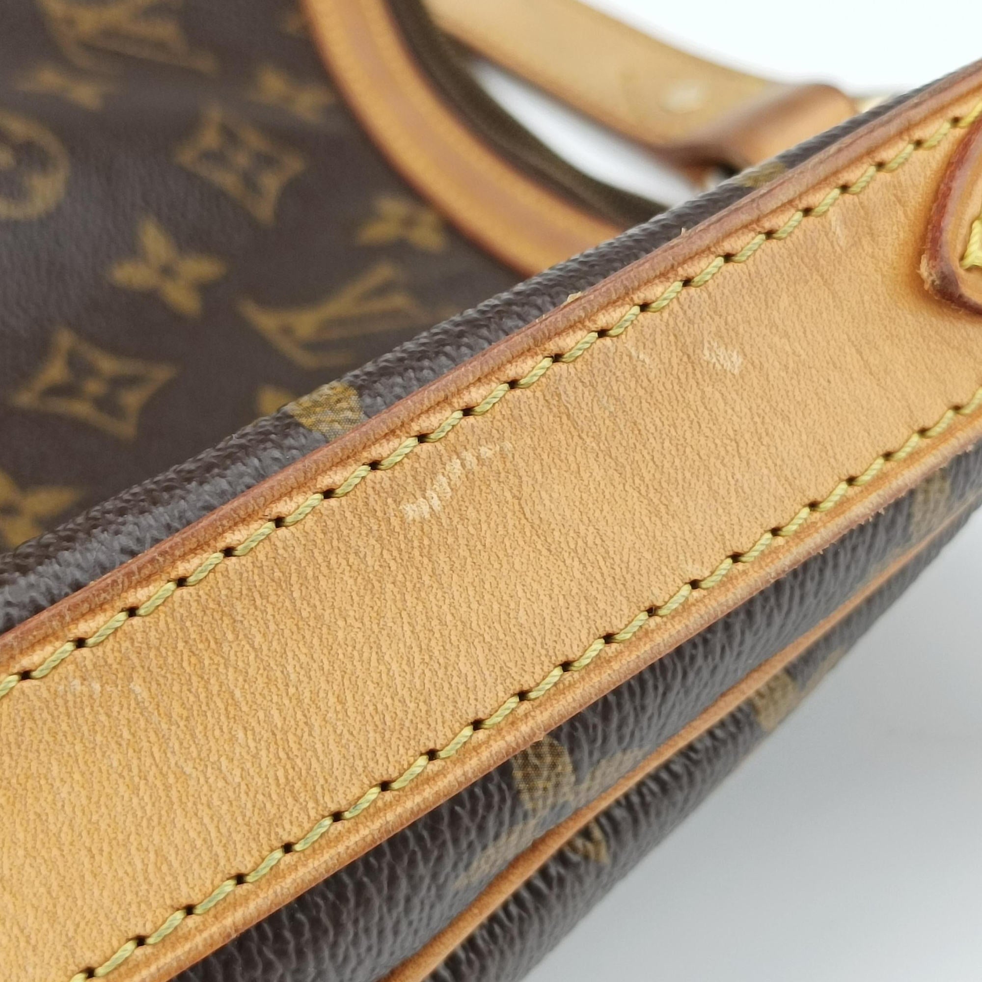 Pre-owned Louis Vuitton TULUM PM Brown Monogram Canvas M40076 shoulderbag | stylenewstar