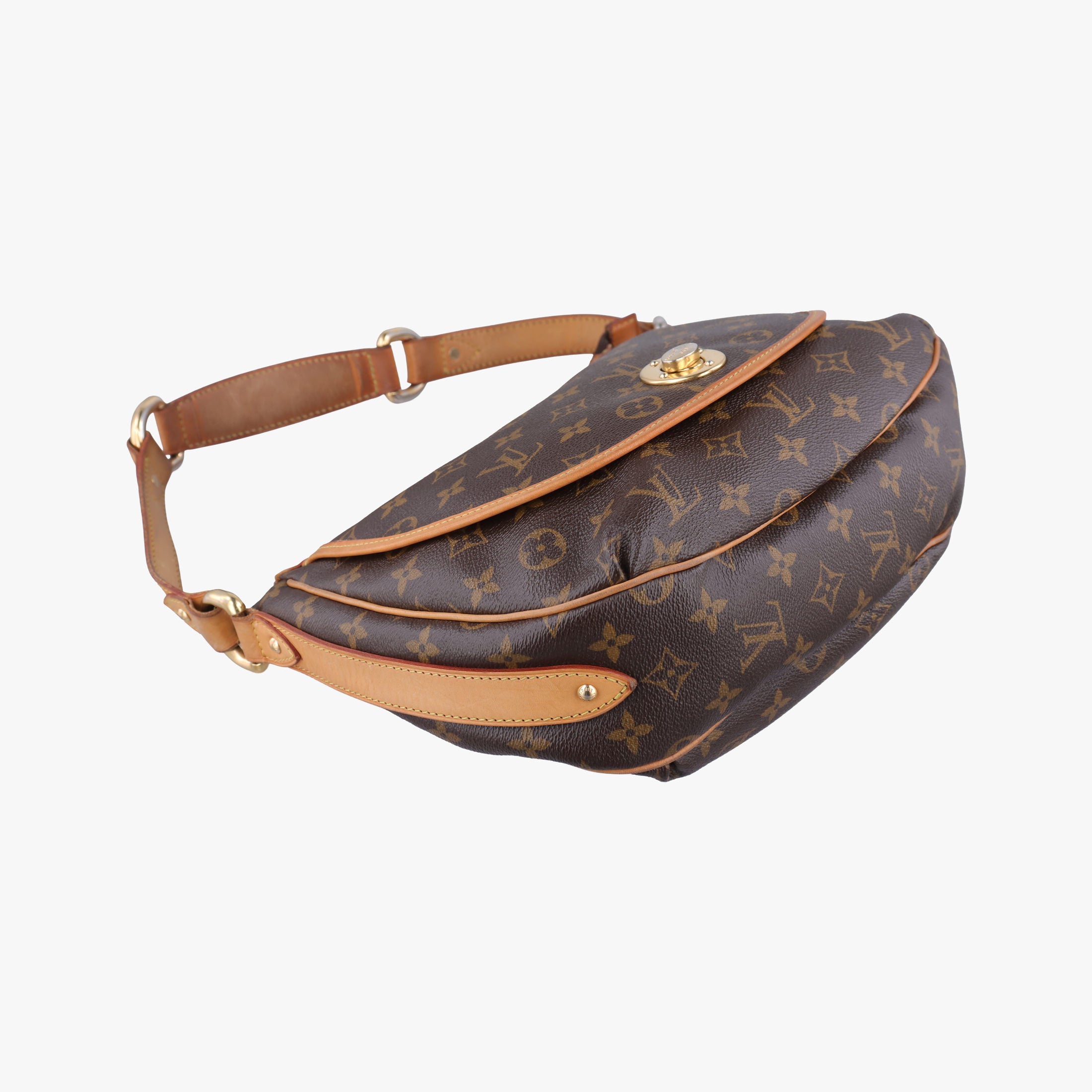 Pre-owned Louis Vuitton TULUM PM Brown Monogram Canvas M40076 shoulderbag | stylenewstar