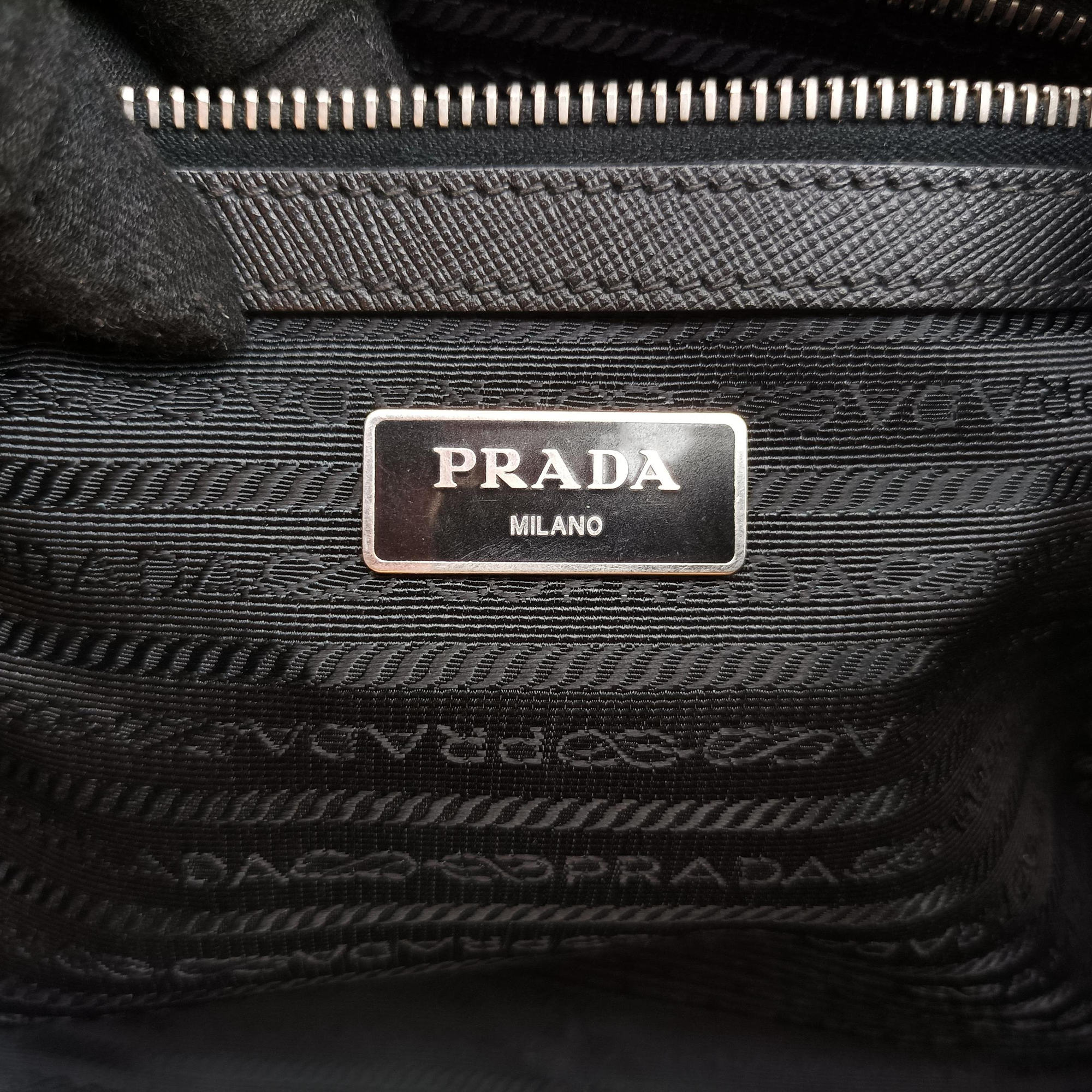 Pre-owned Prada business bag briefcase Black SAFFIANO Leather 2VE363 handbag | stylenewstar